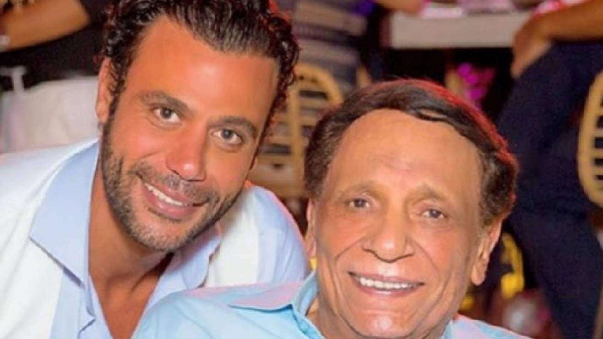 عادل امام وابنه محمد امام