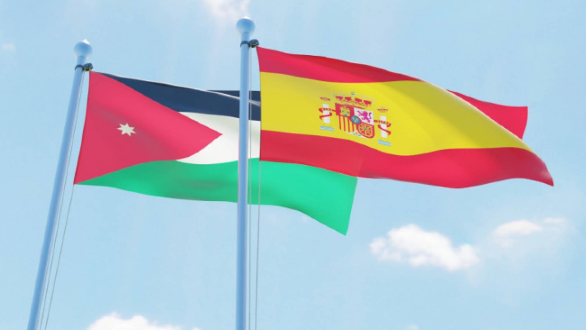 علم الأردن واسبانيا