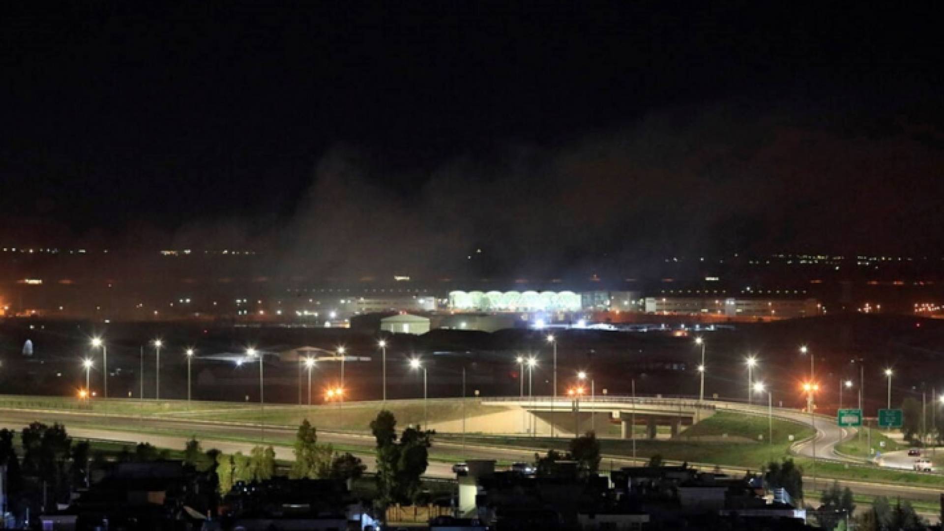 صاروخ يستهدف القاعدة الأمريكية في مطار أربيل بالعراق