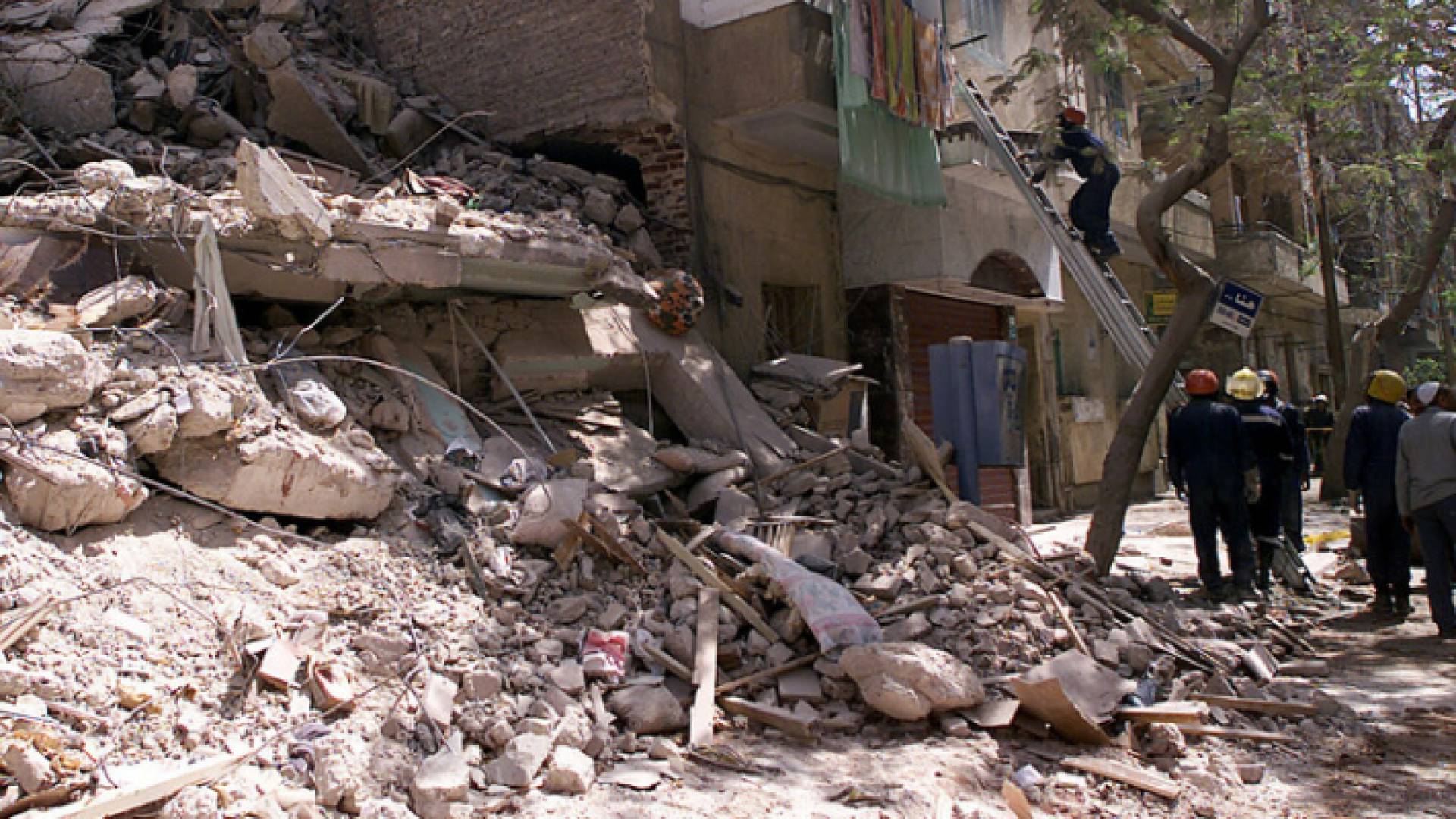 مكان سقوط العمارة