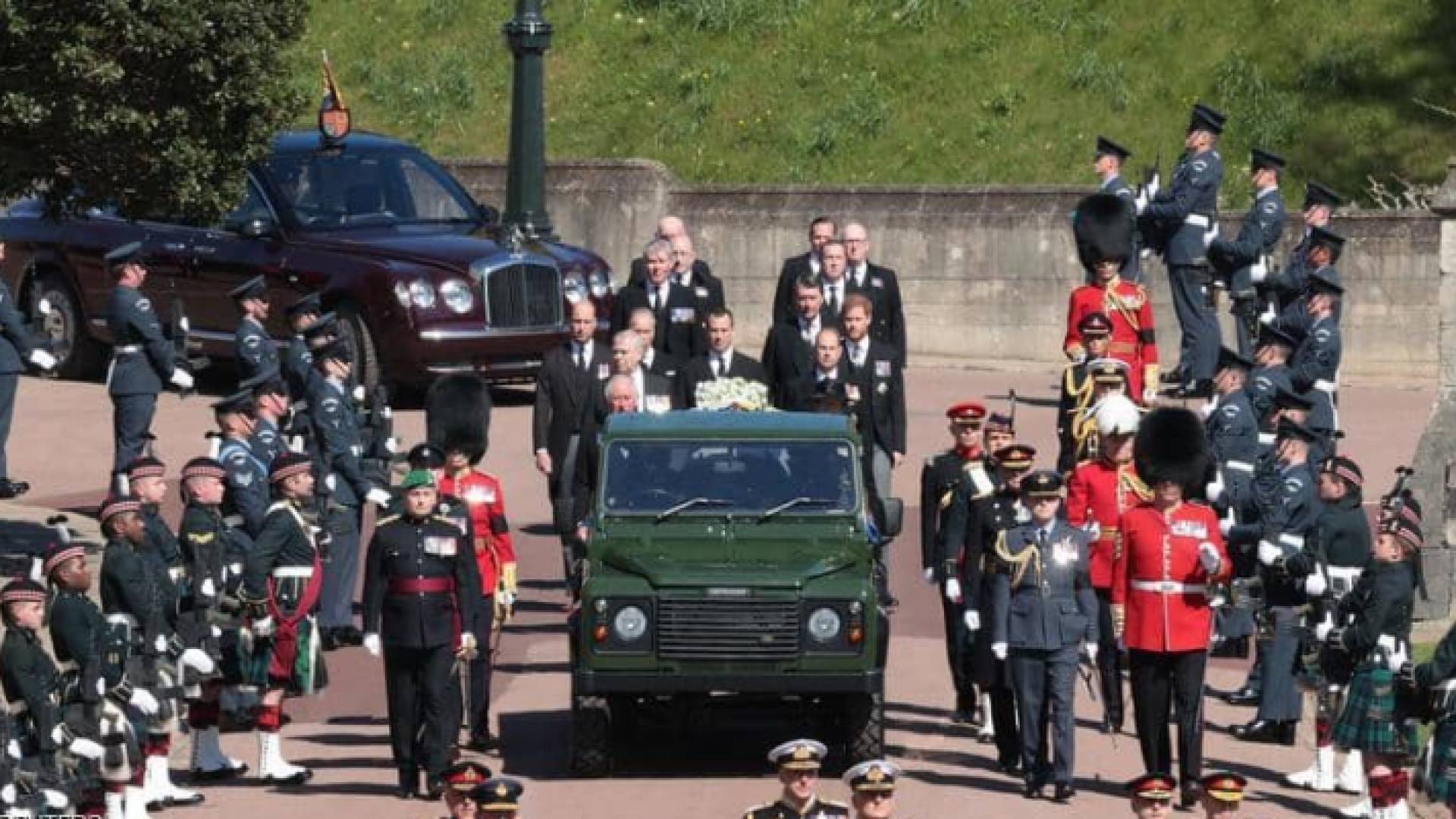 خلال تشييع الأمير فيليب - رويترز