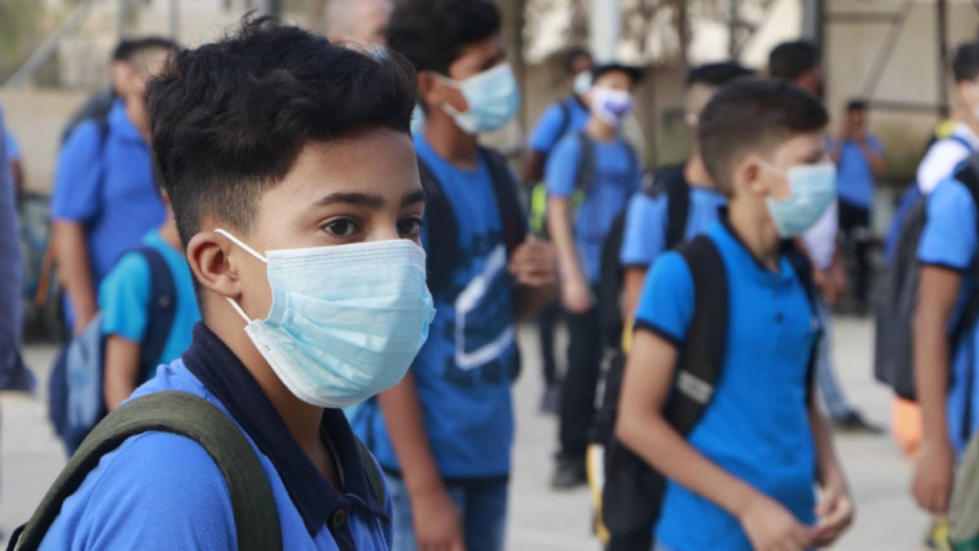 طلبة مدرسة فلسطينية