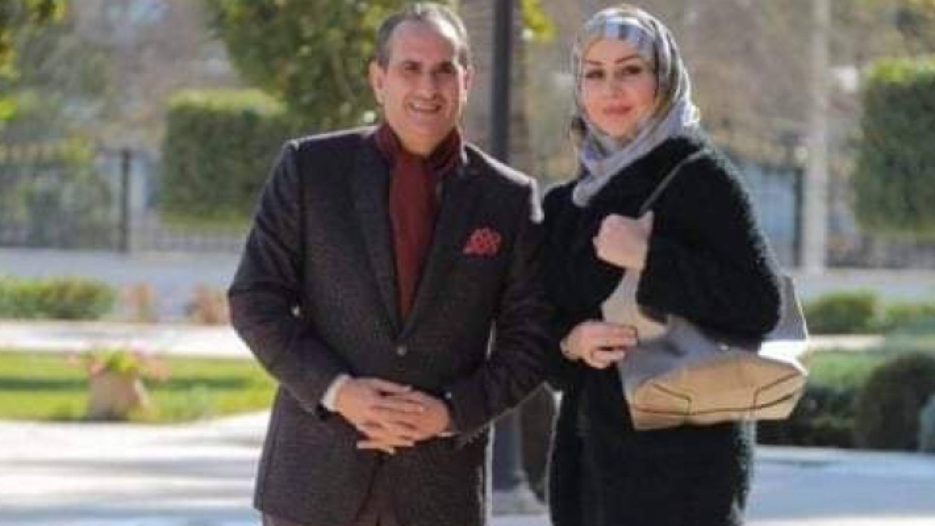 الراحل حازم المجالي وزوجته