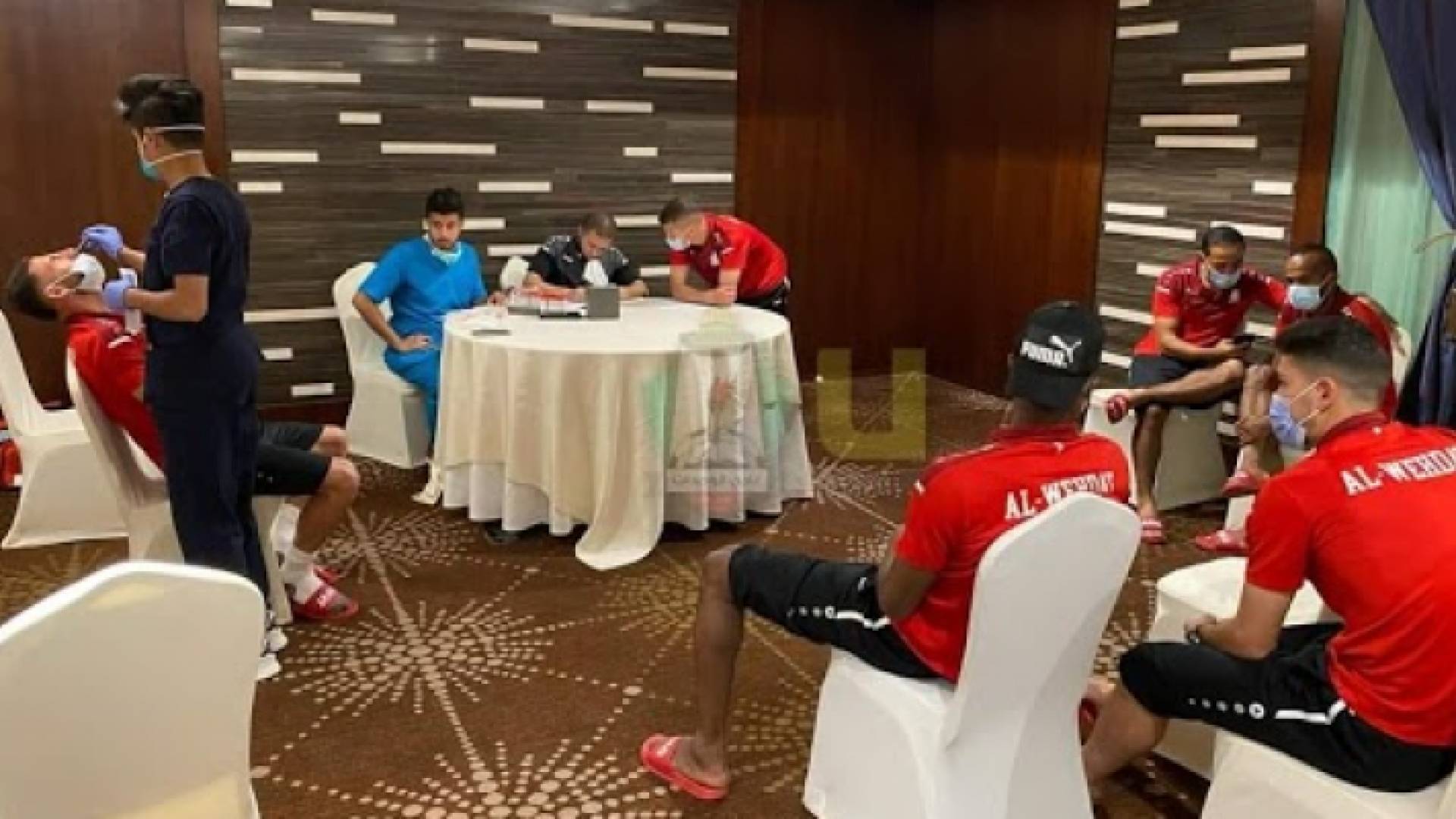 لاعبو الوحدات يجرون فحص كورونا