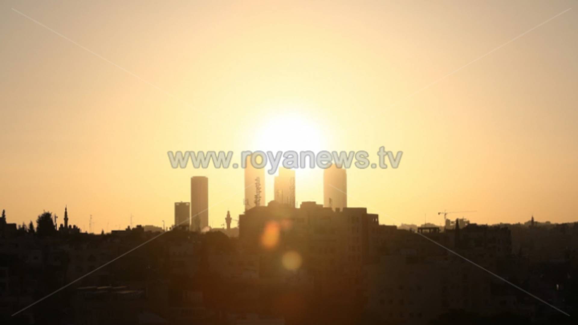 غروب الشمس في العاصمة عمان