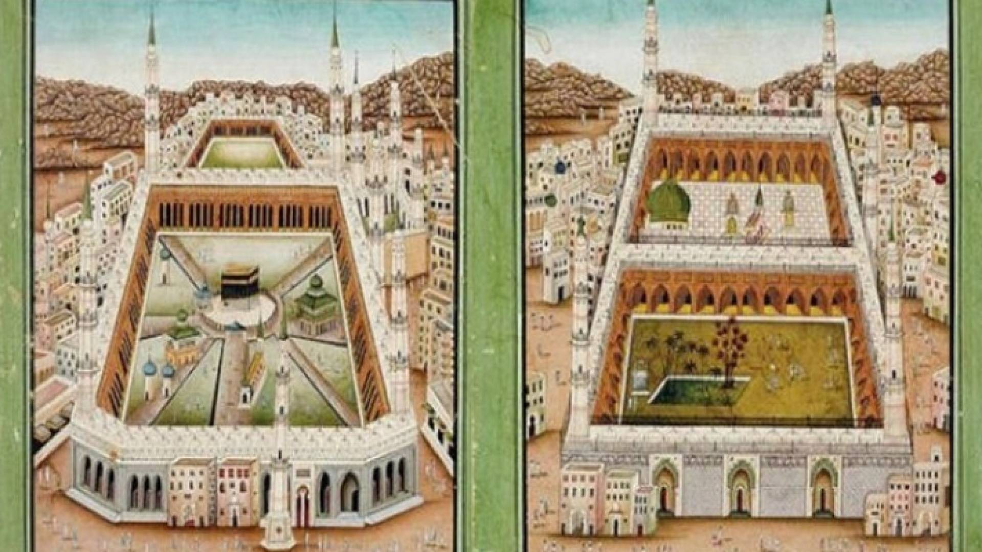 رسم بانورامي نادر للكعبة في مزاد عالمي - صور