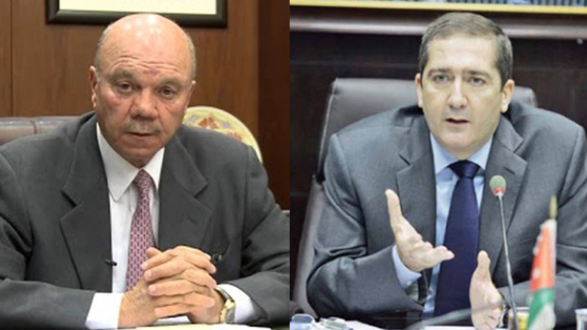 رئيس مجلس الأعيان فيصل الفايز والنائب الأول للرئيس سمير الرفاعي