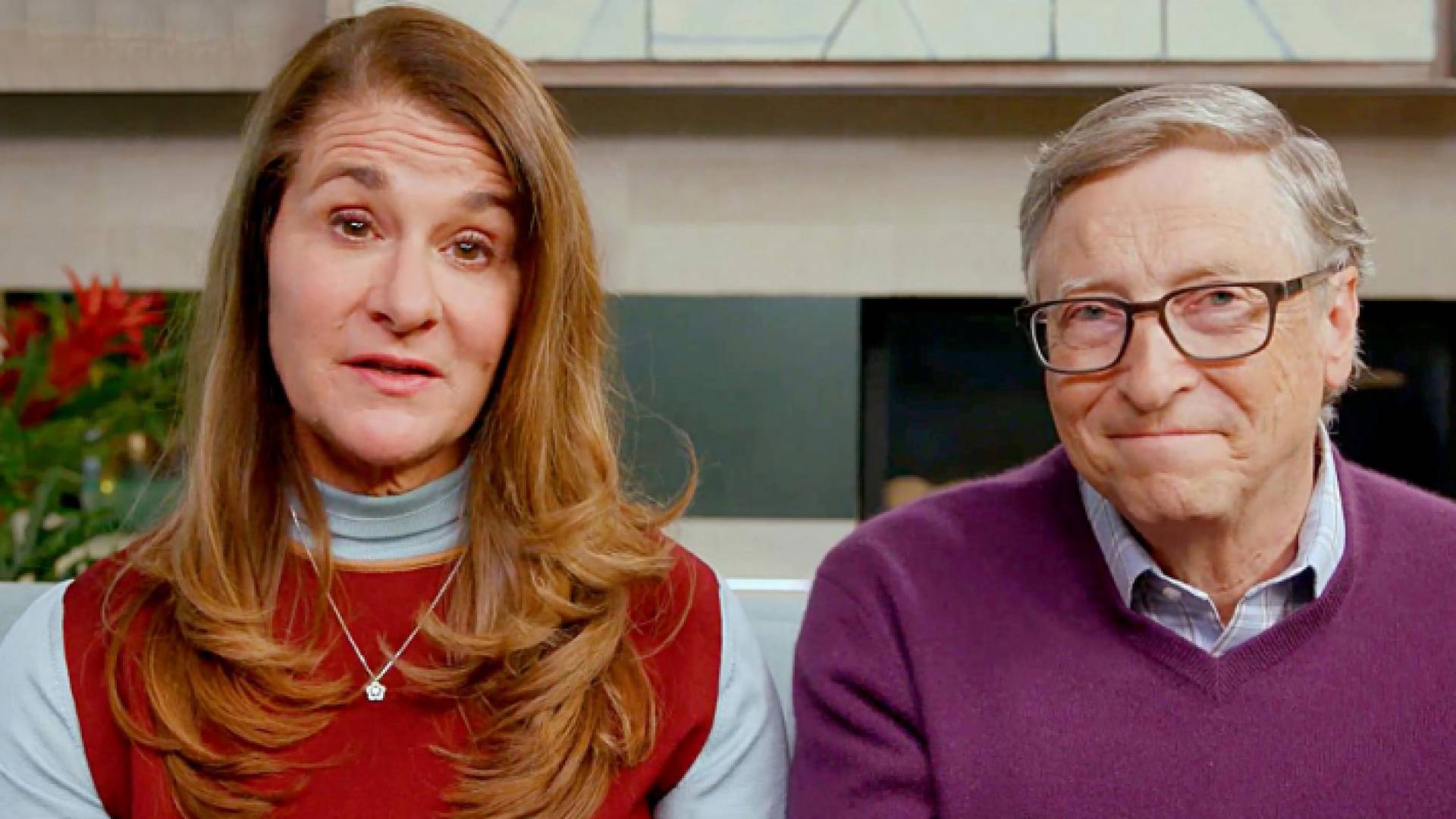 بيل غيتس مؤسس شركة مايكروسوفت وزوجته