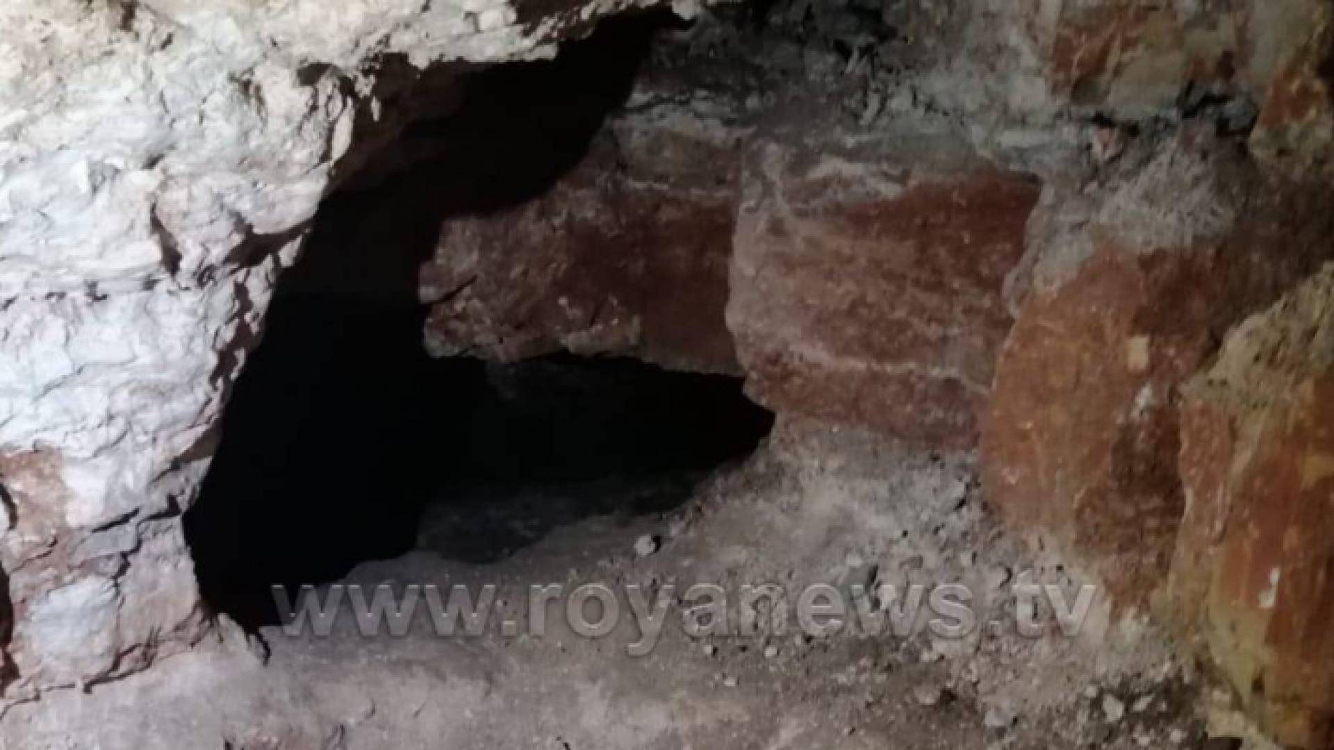 الكهف المكتشف تحت المنزل في إربد