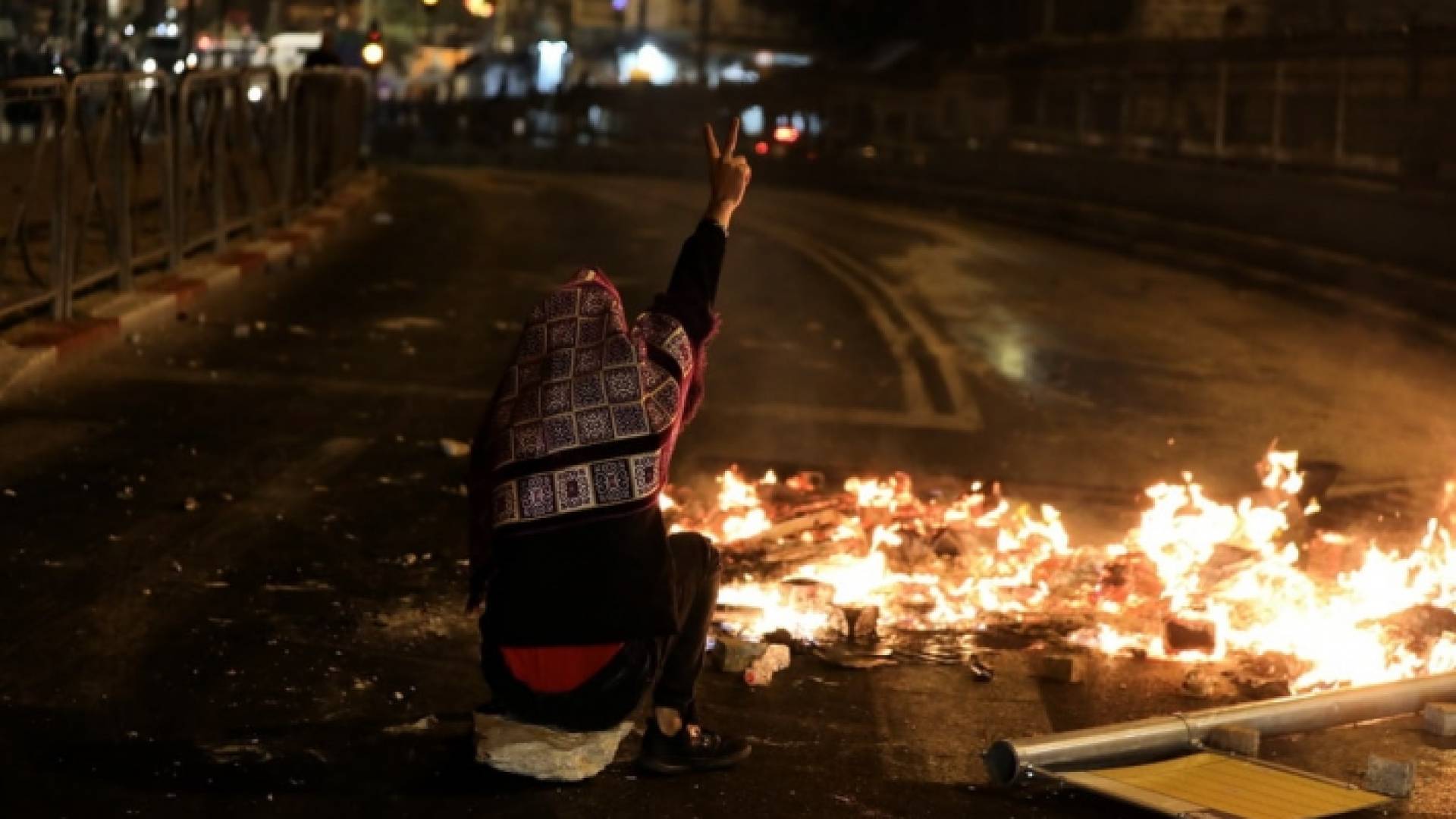 خلال المواجهات بين الفلسطينيين وقوات الاحتلال الاسرائيلي - أرشيفية