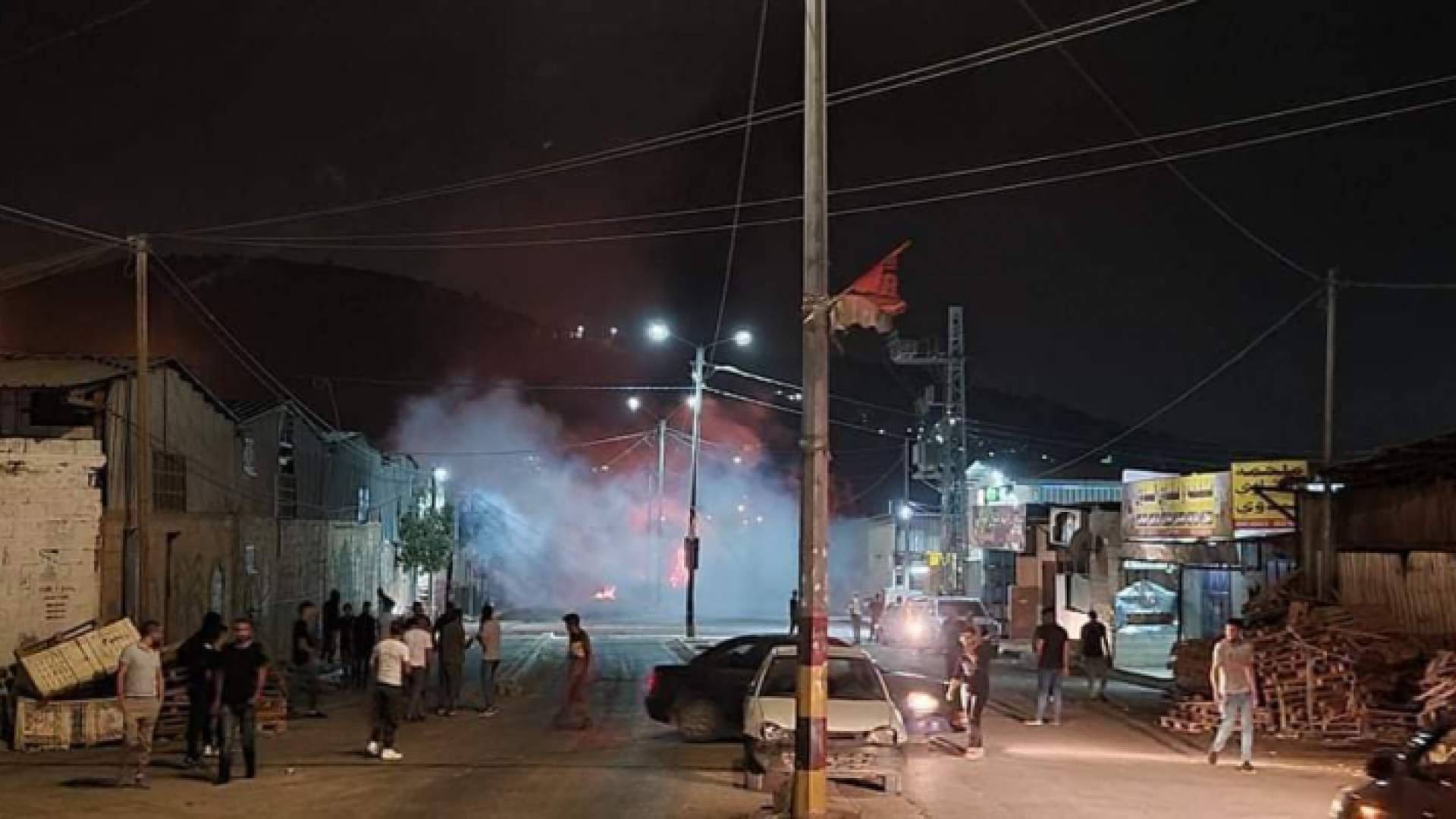 اصابات بالاختناق عقب قمع مسيرة نصرة للاقصى جنوب نابلس