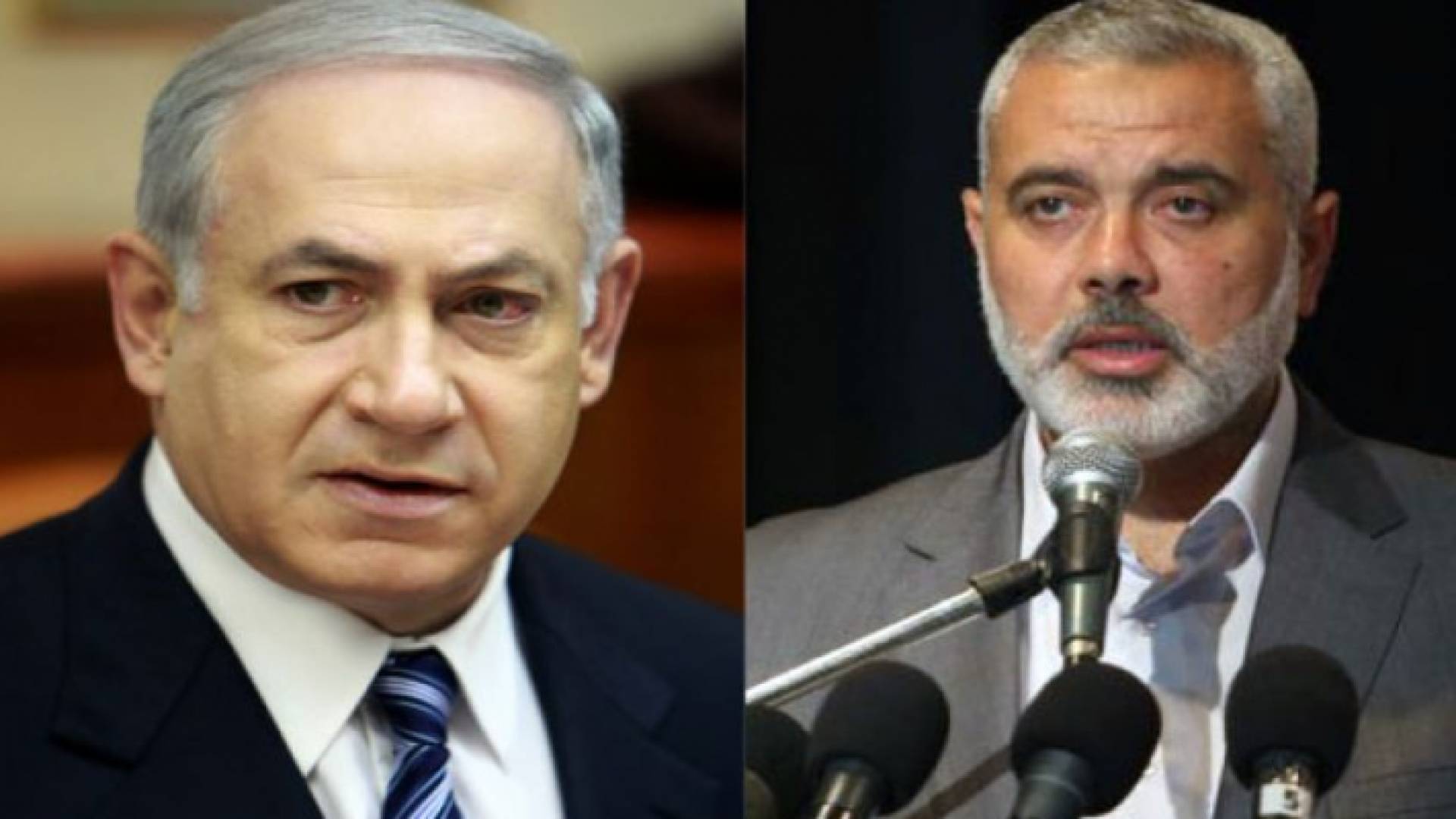 هنية ونتنياهو - صورة مركبة