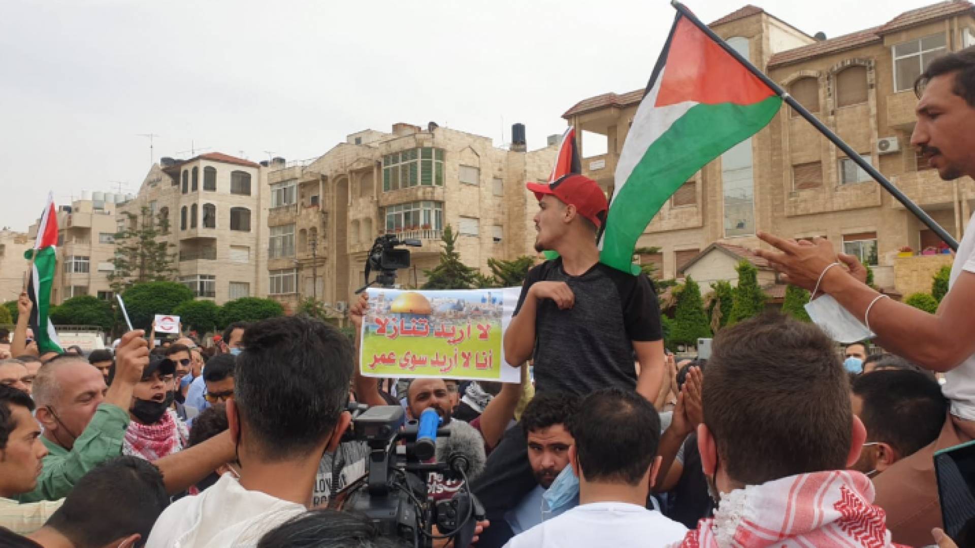 جانب من الوقفة الاحتجاجية