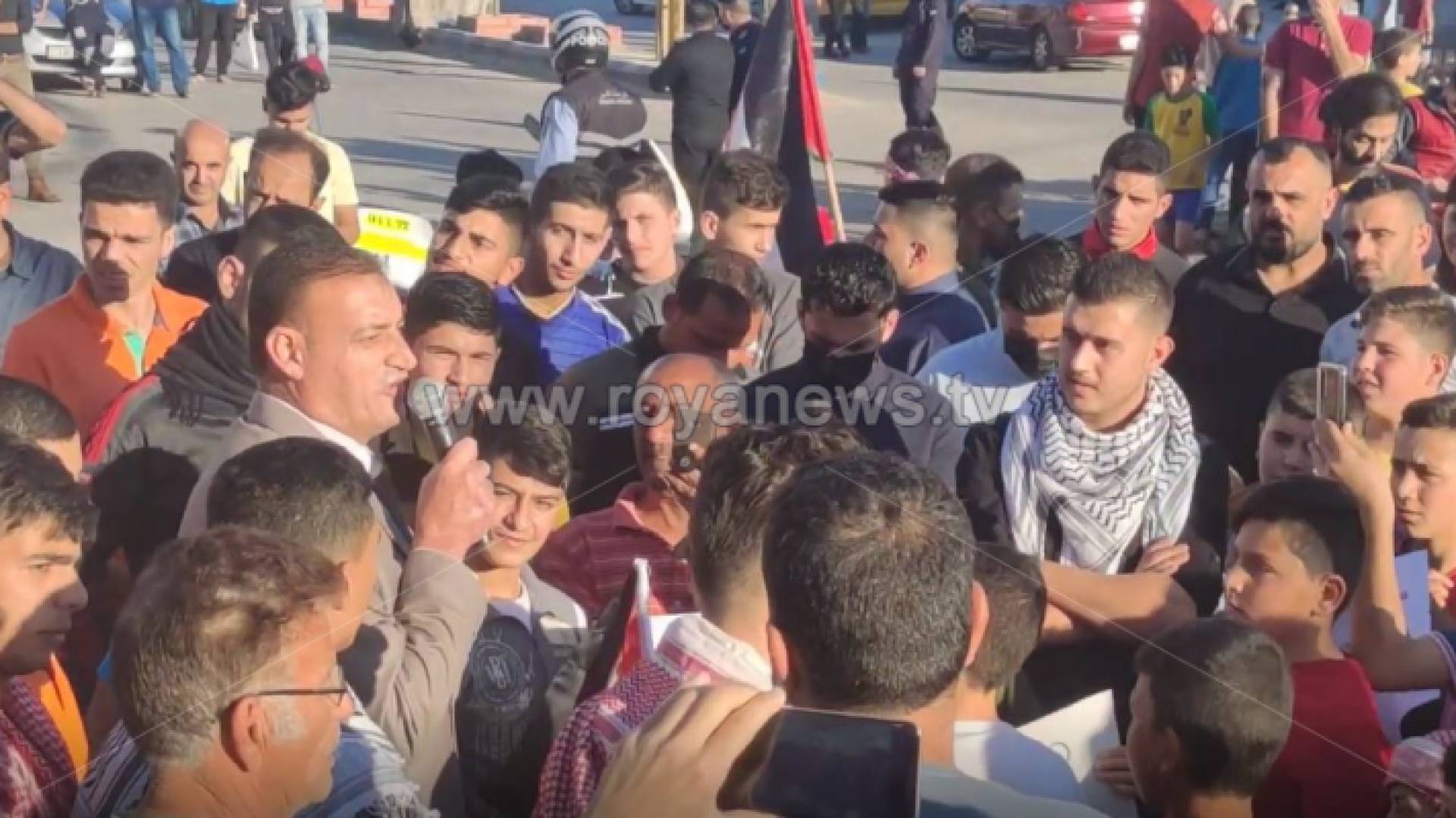 من الوقفة التضامنية في الرمثا