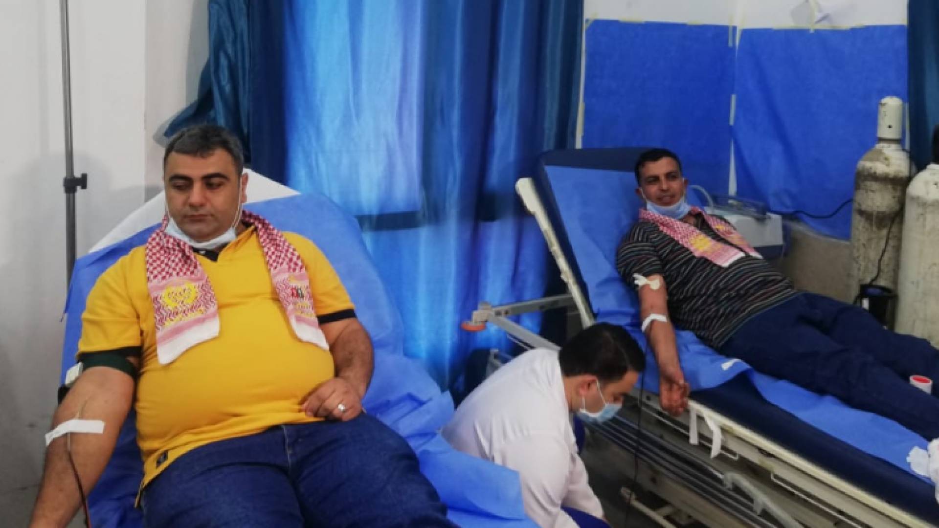 من حملة التبرع بالدم (موقع القوات المسلحة)