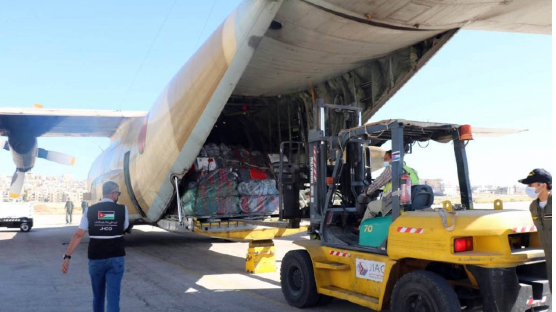 وصول المساعدات المغربية