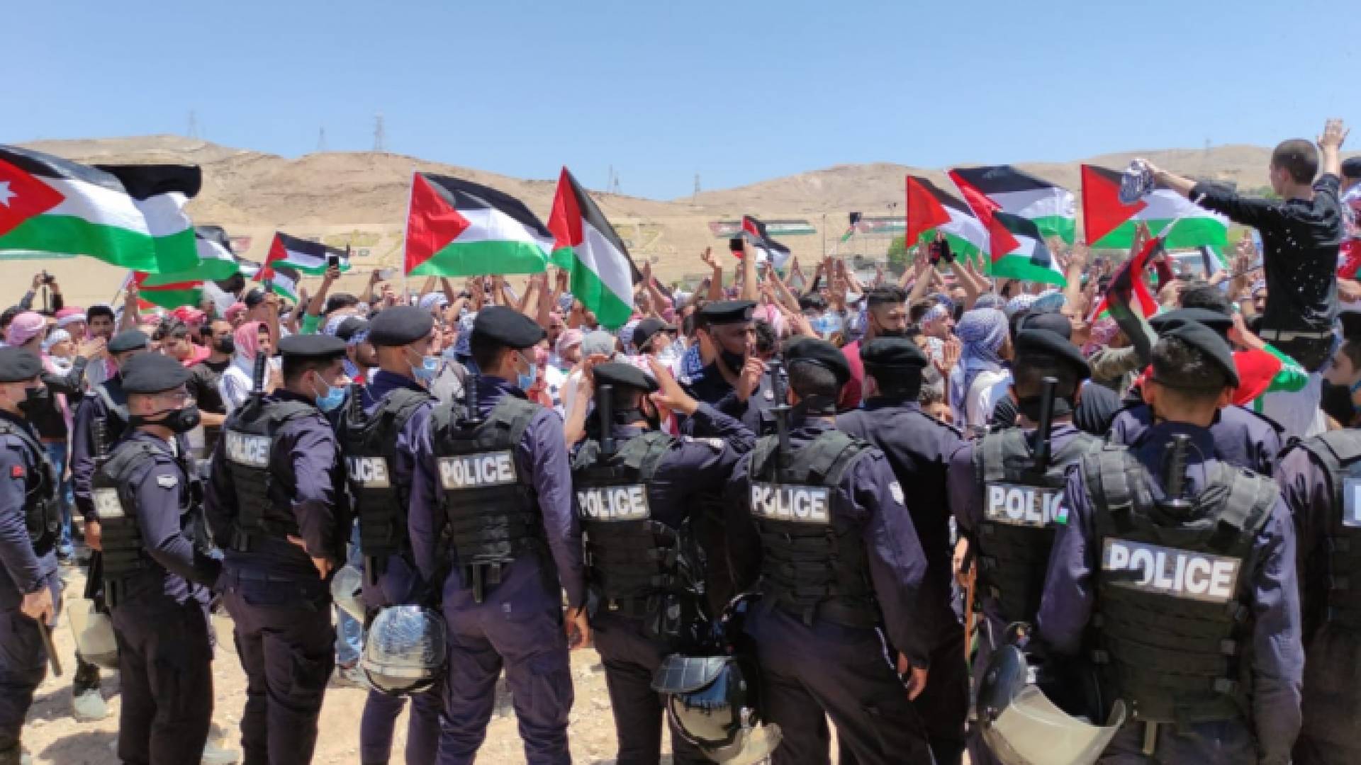 من المسيرة في الشونة الجنوبية