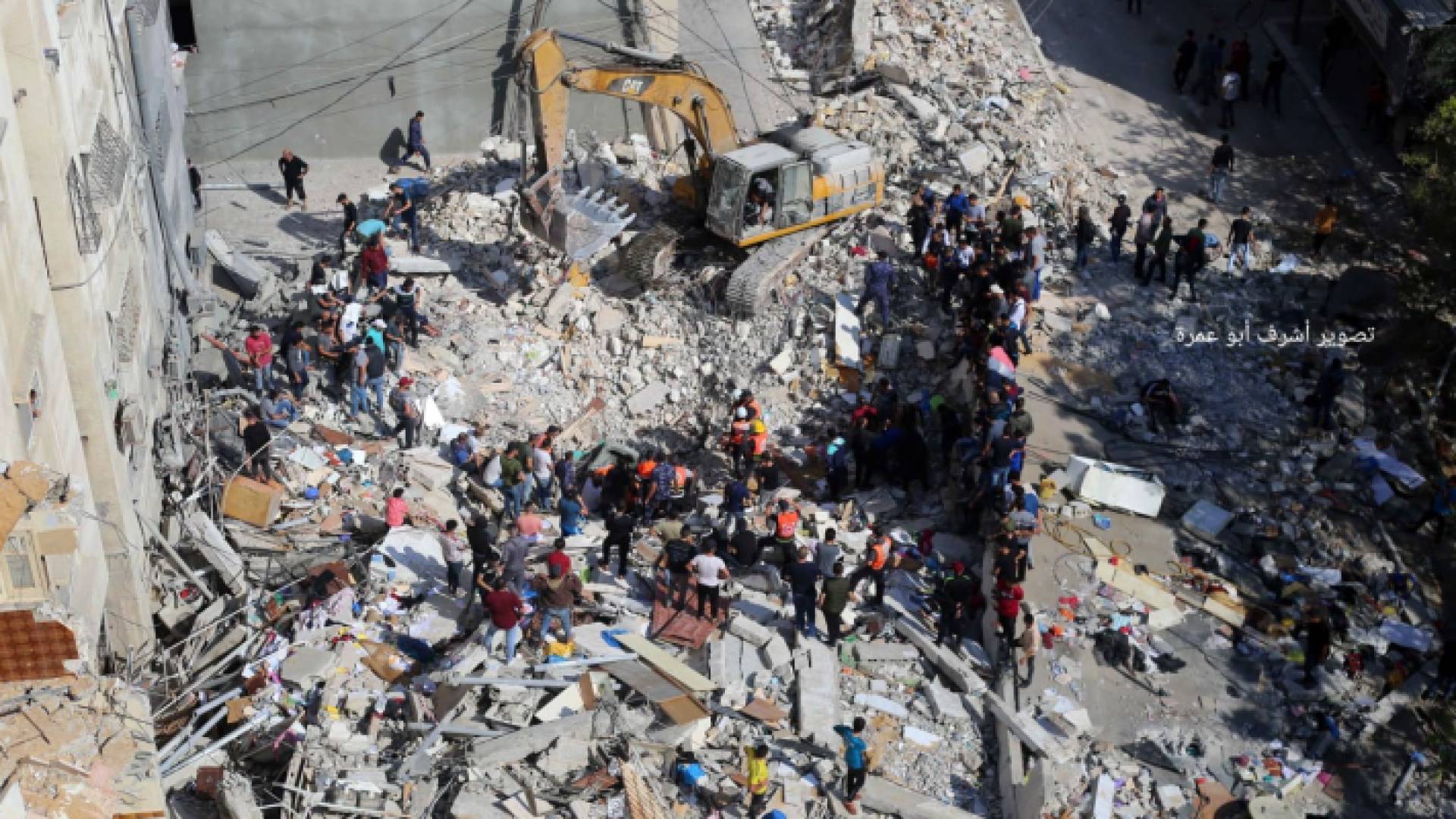 مشاهد من الدمار الذي خلفه القصف الإسرائيلي على قطاع غزة