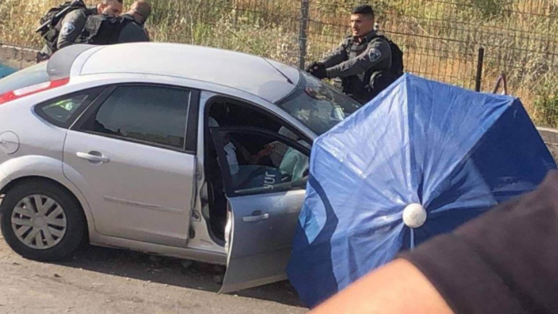 من عملية دهس نفذها فلسطيني الأحد في حي الشيخ جراح