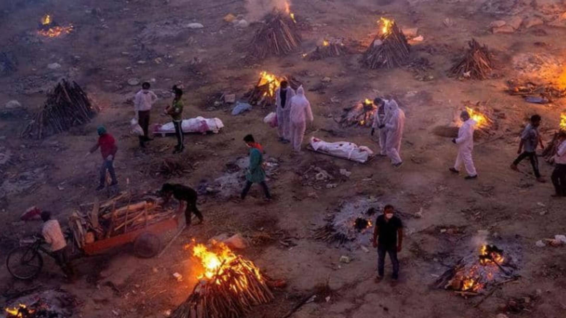 في أثناء دفن موتى فيروس كورونا