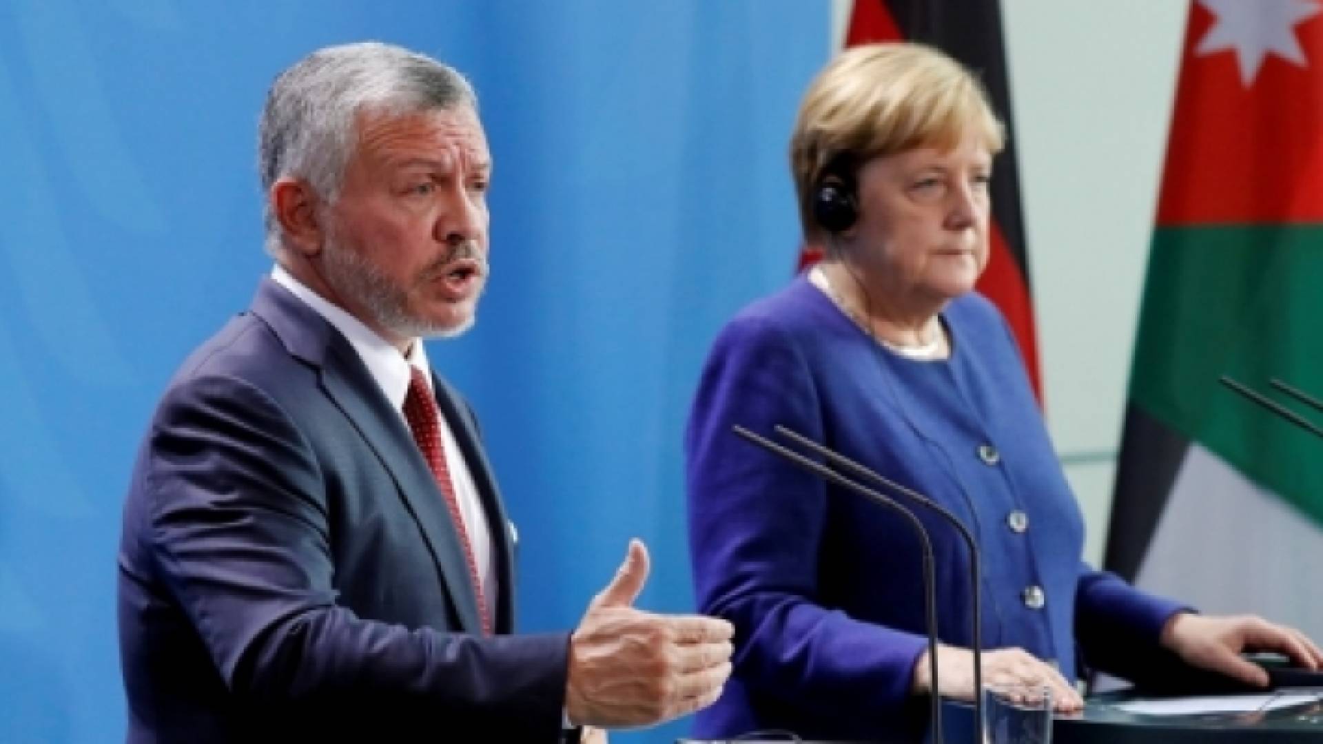 جلالة الملك عبد الله الثاني والمستشارة الألمانية أنغيلا ميركل - أرشيفية