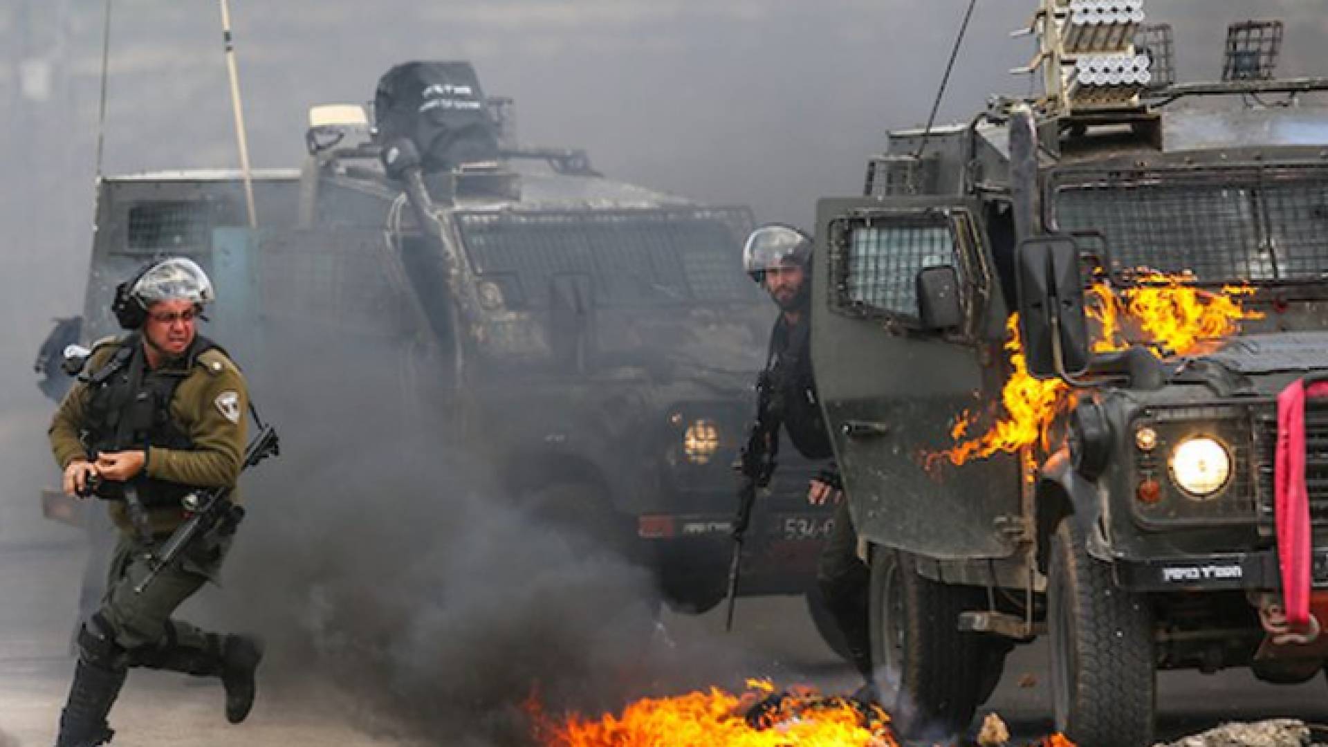 من المواجهات بين الفلسطينيين والاحتلال الاسرائيلي في البيرة - أرشيفية