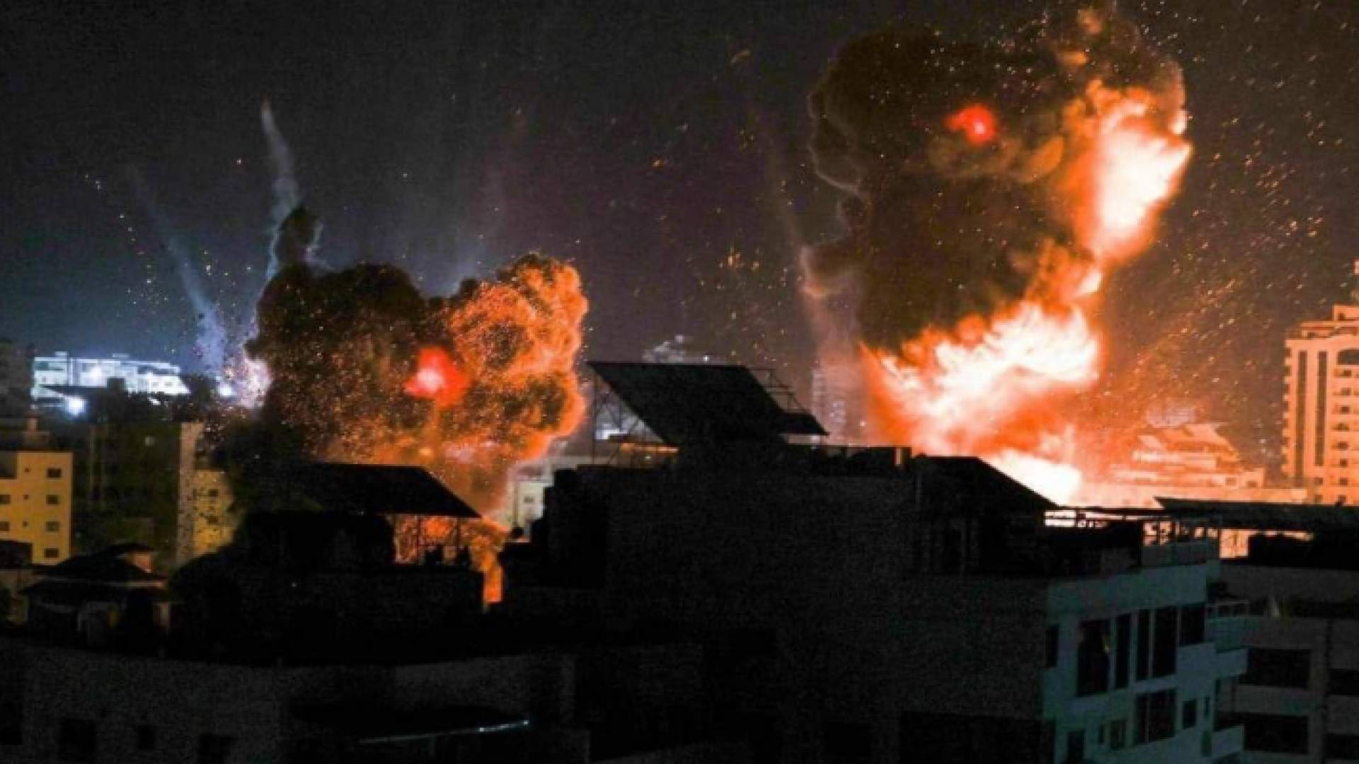 الصورة من قصف الاحتلال الاسرائيلي على غزة