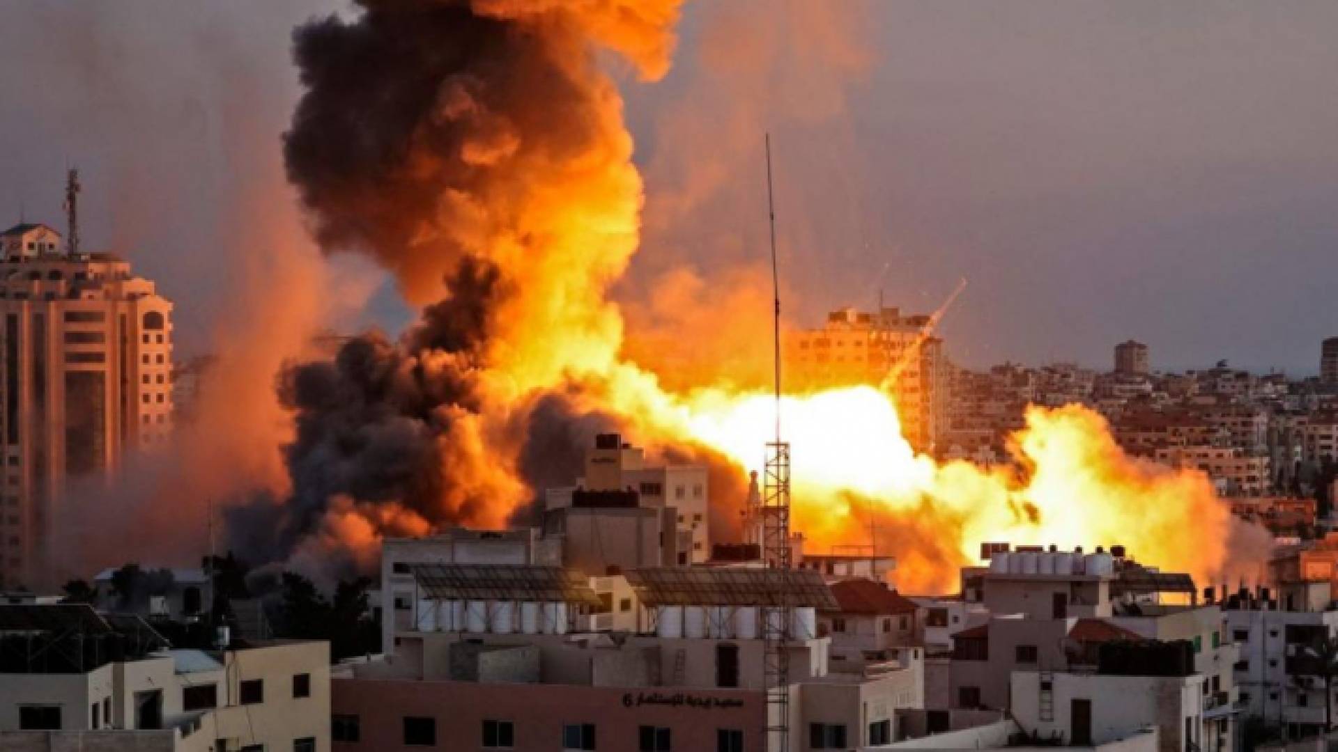 الصورة من قصف الاحتلال الاسرائيلي على غزة