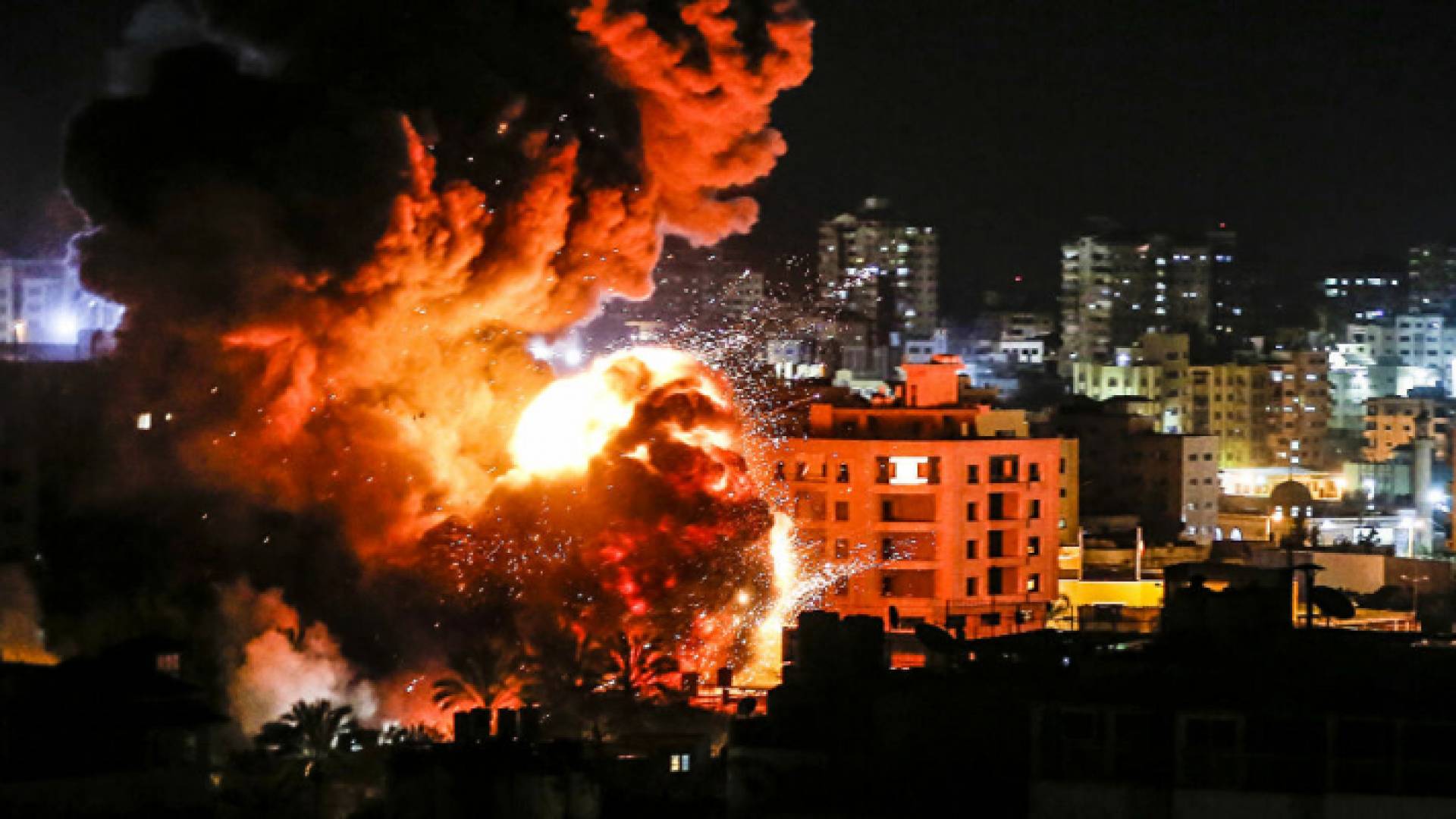 الصورة من قصف الاحتلال الاسرائيلي على غزة