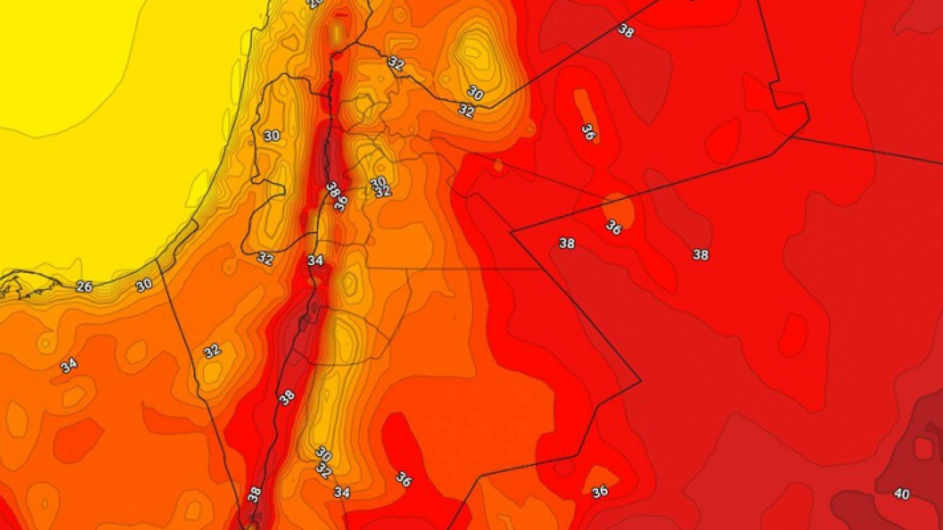 طقس لطيف ليلاً في الأردن يميل للبرودة بُعيد مُنتصف الليل في بعض المناطق