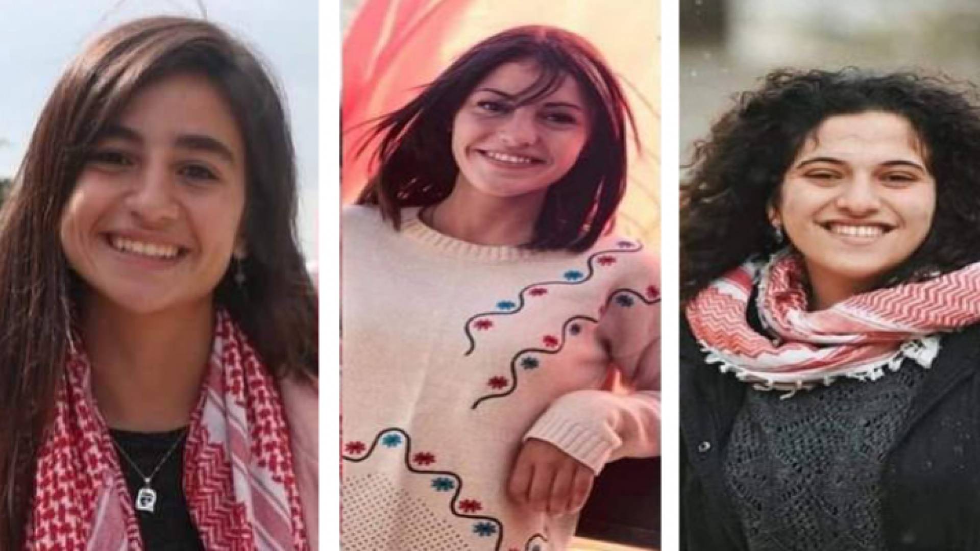 الأسيرات الفلسطينيات ربا عاصي وشذى الطويل وليان كايد