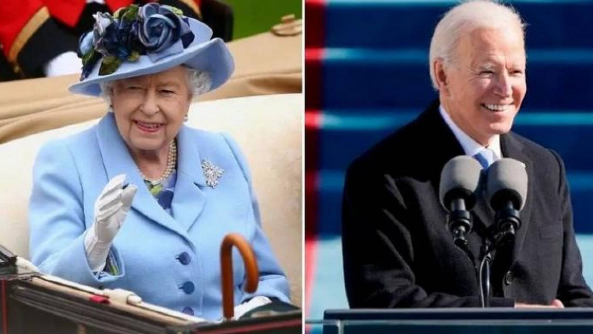 الرئيس الأمريكي والملكة إليزابيث