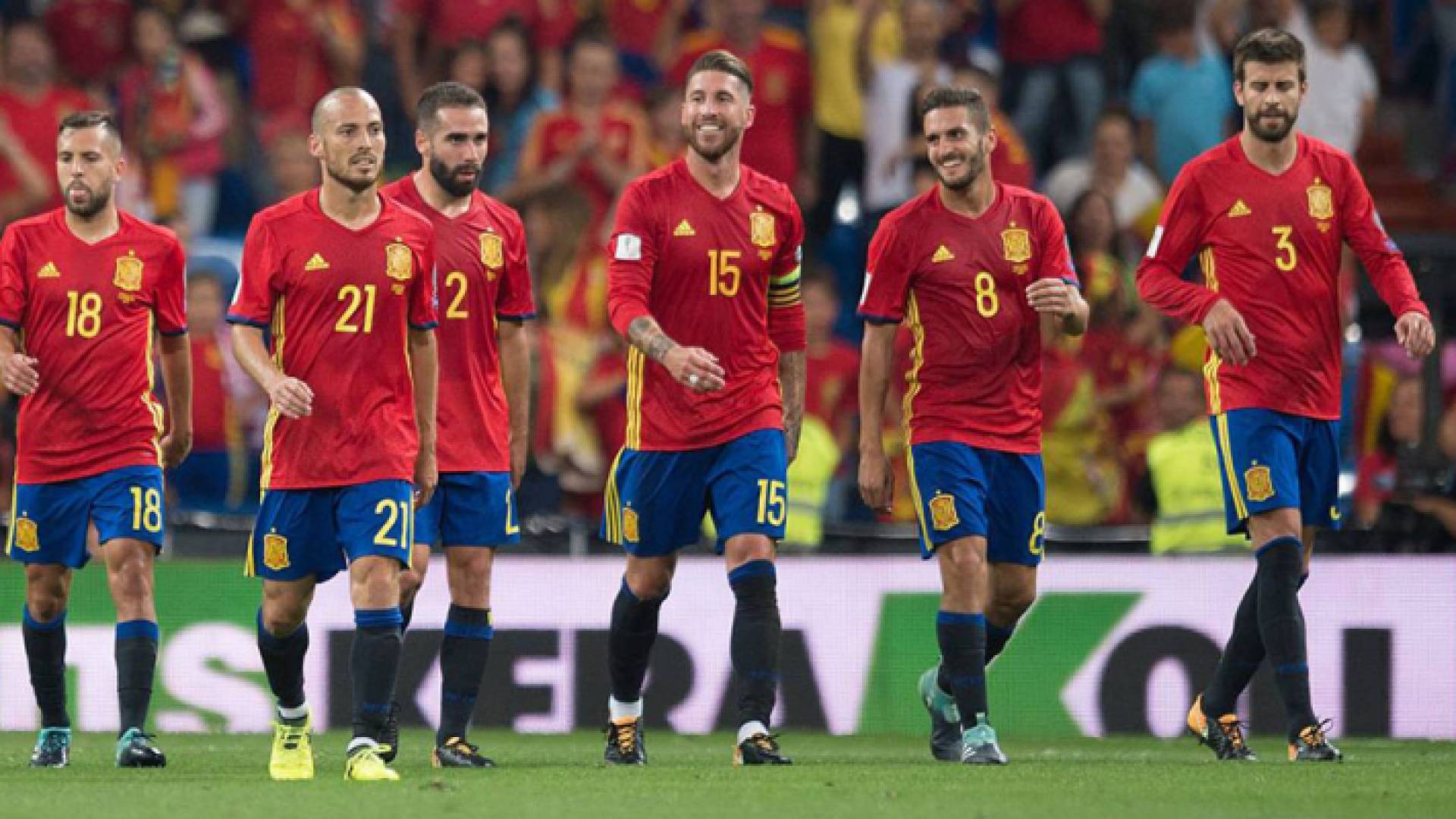 عدد من لاعبي منتخب إسبانيا لكرة القدم - أرشيفية