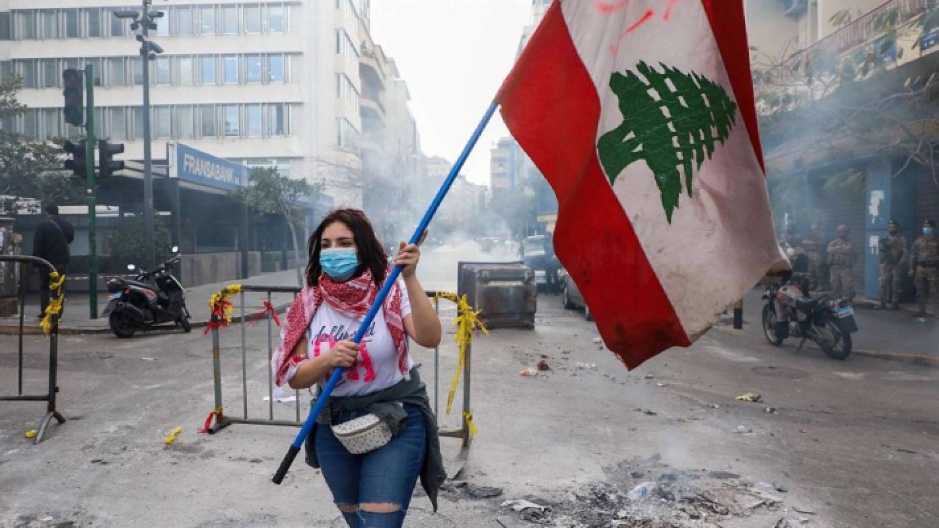 من الاحتجاجات في لبنان