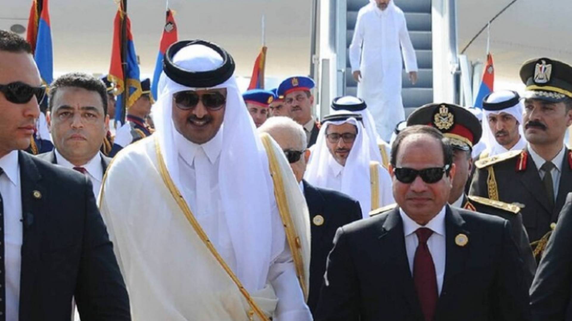 الرئيس المصري وأمير دولة قطر
