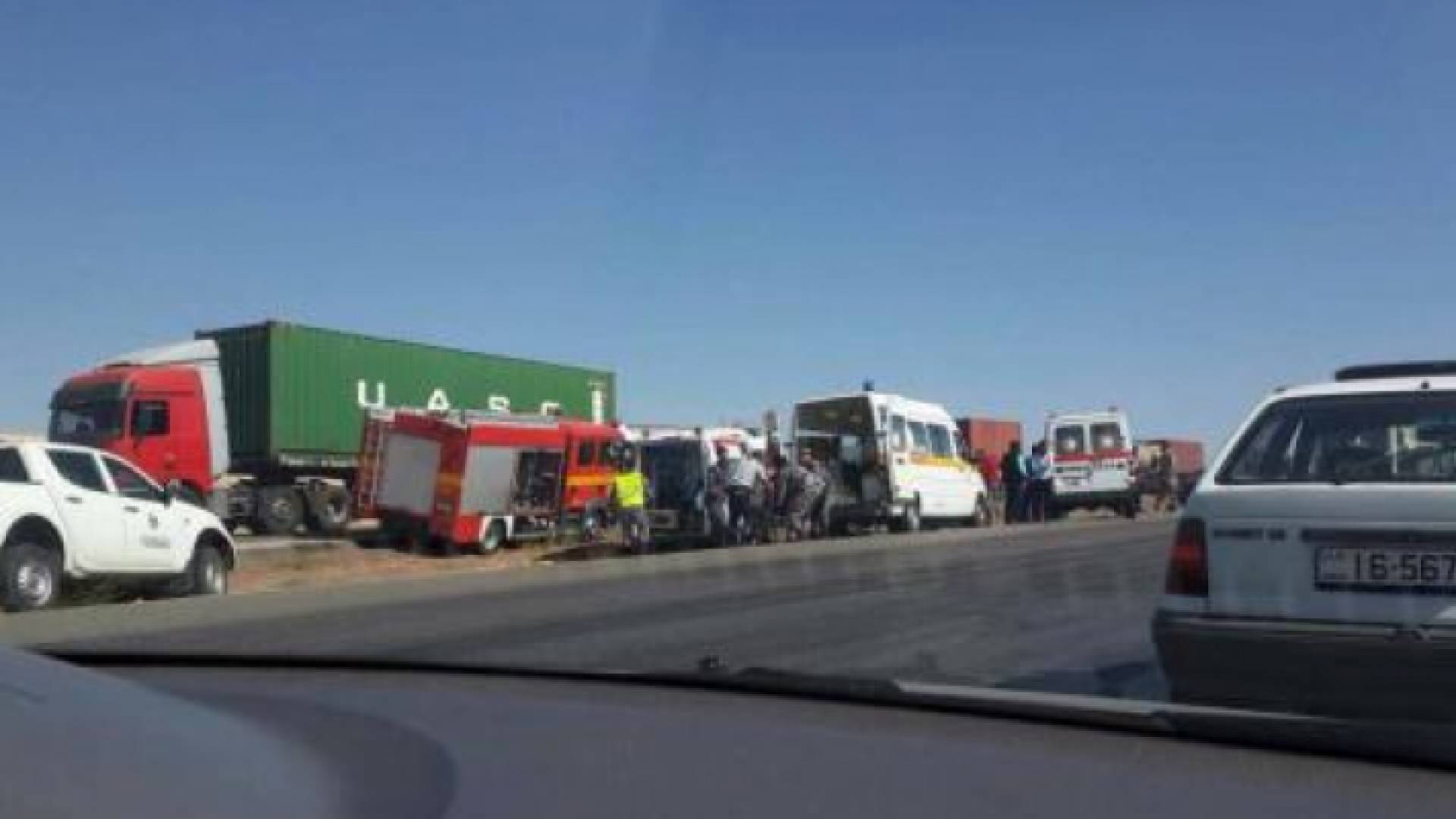 حادث تصادم على الطريق الصحراوي - أرشيفية