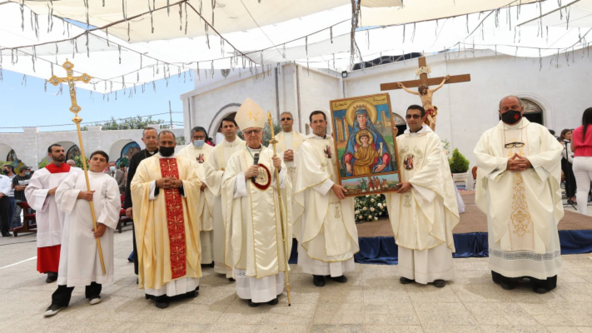 الكنيسة الكاثوليكية في الأردن تحيي يوم الحج إلى مزار سيدة الجبل في بلدة عنجرة