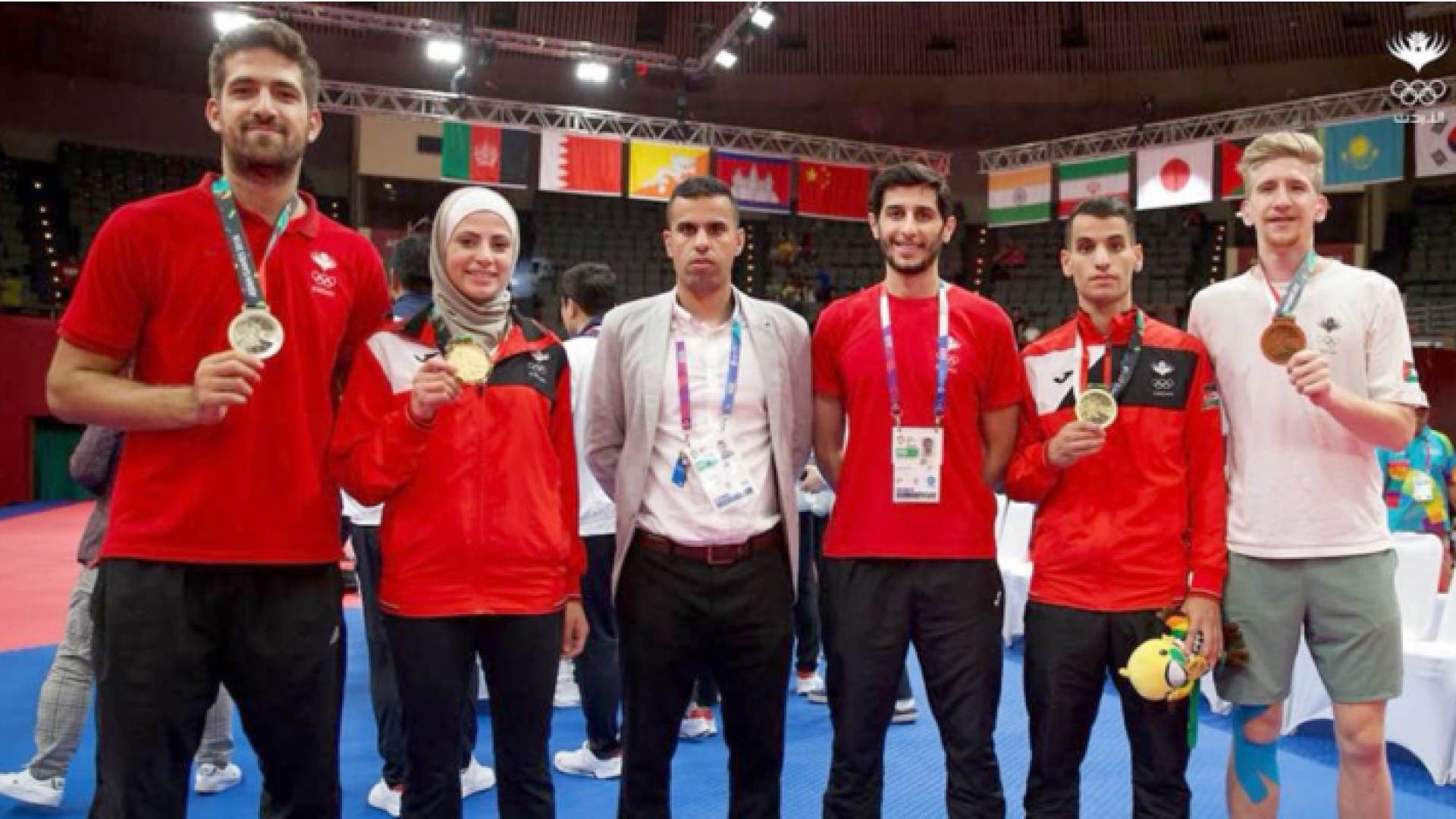 صورة أرشيفية للاعبي منتخب التايكواندو في أولمبياد طوكيو