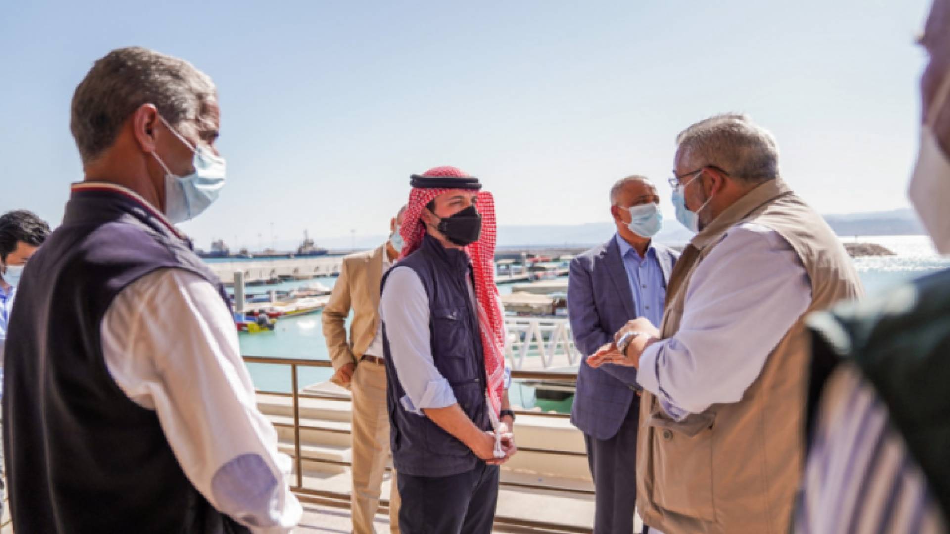 ولي العهد يفتتح مشروع تطوير ساحة الثورة العربية الكبرى بالعقبة