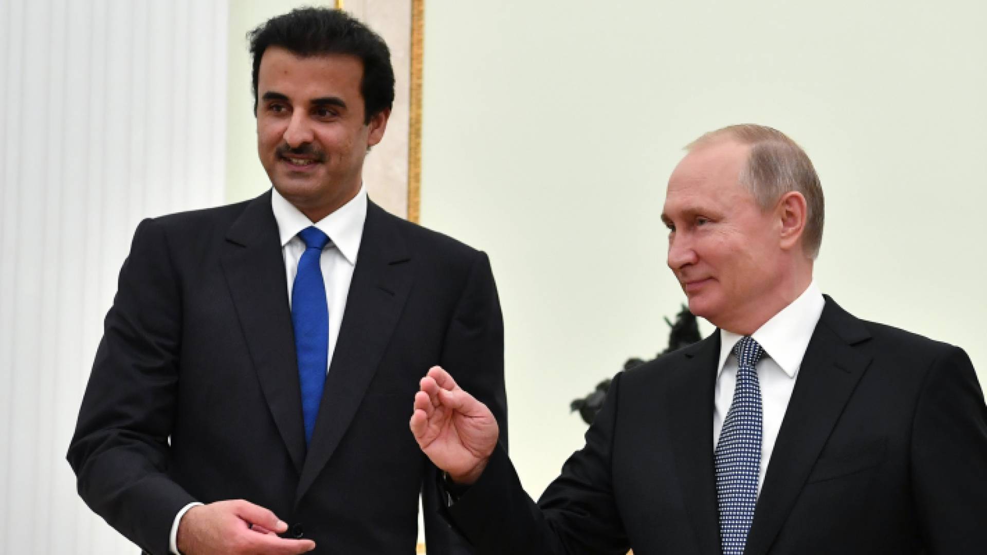 الرئيسان القطري والروسي يبحثان التحضيرات لكأس العالم 2022