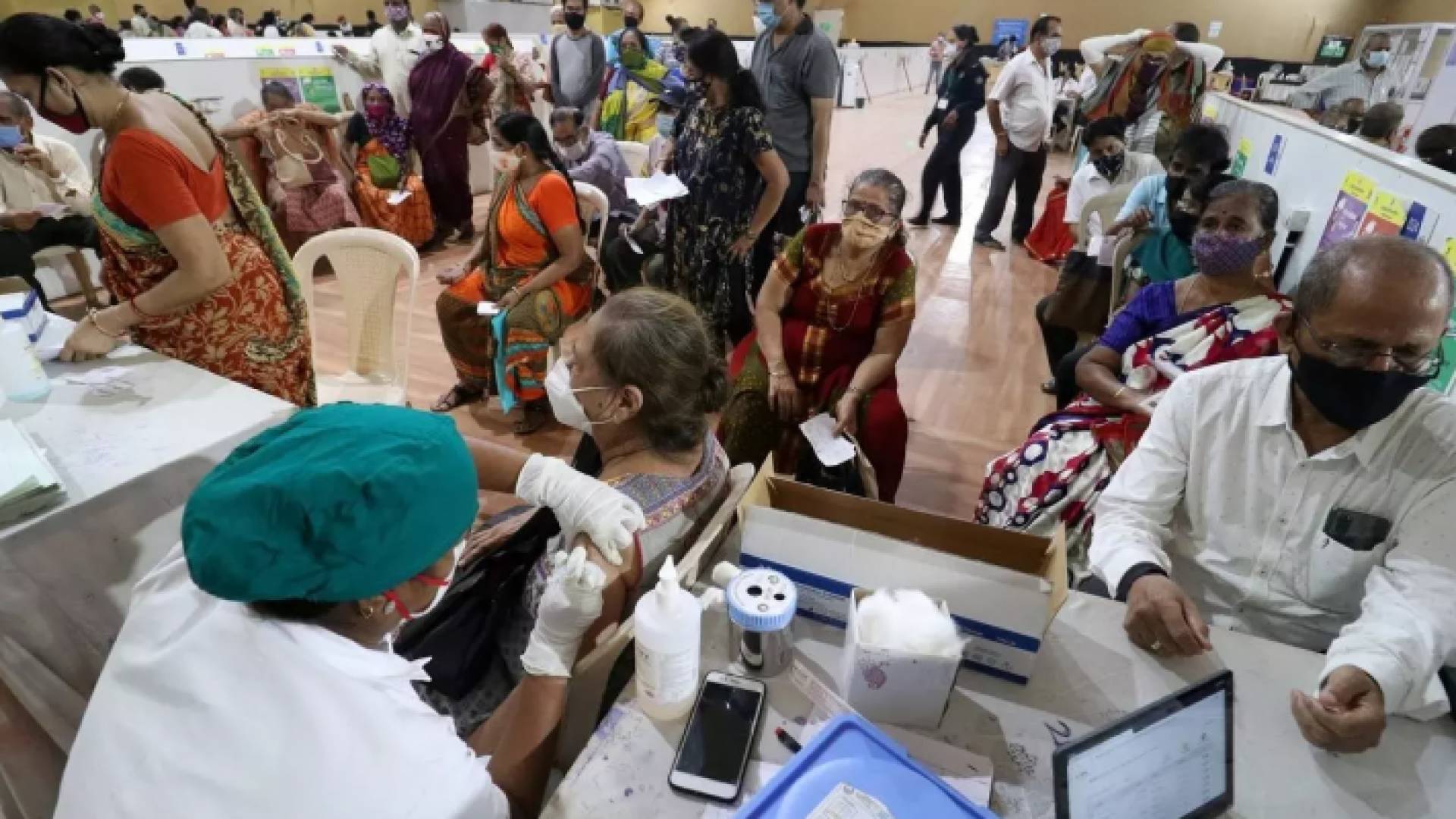 من حملة التطعيم في الهند