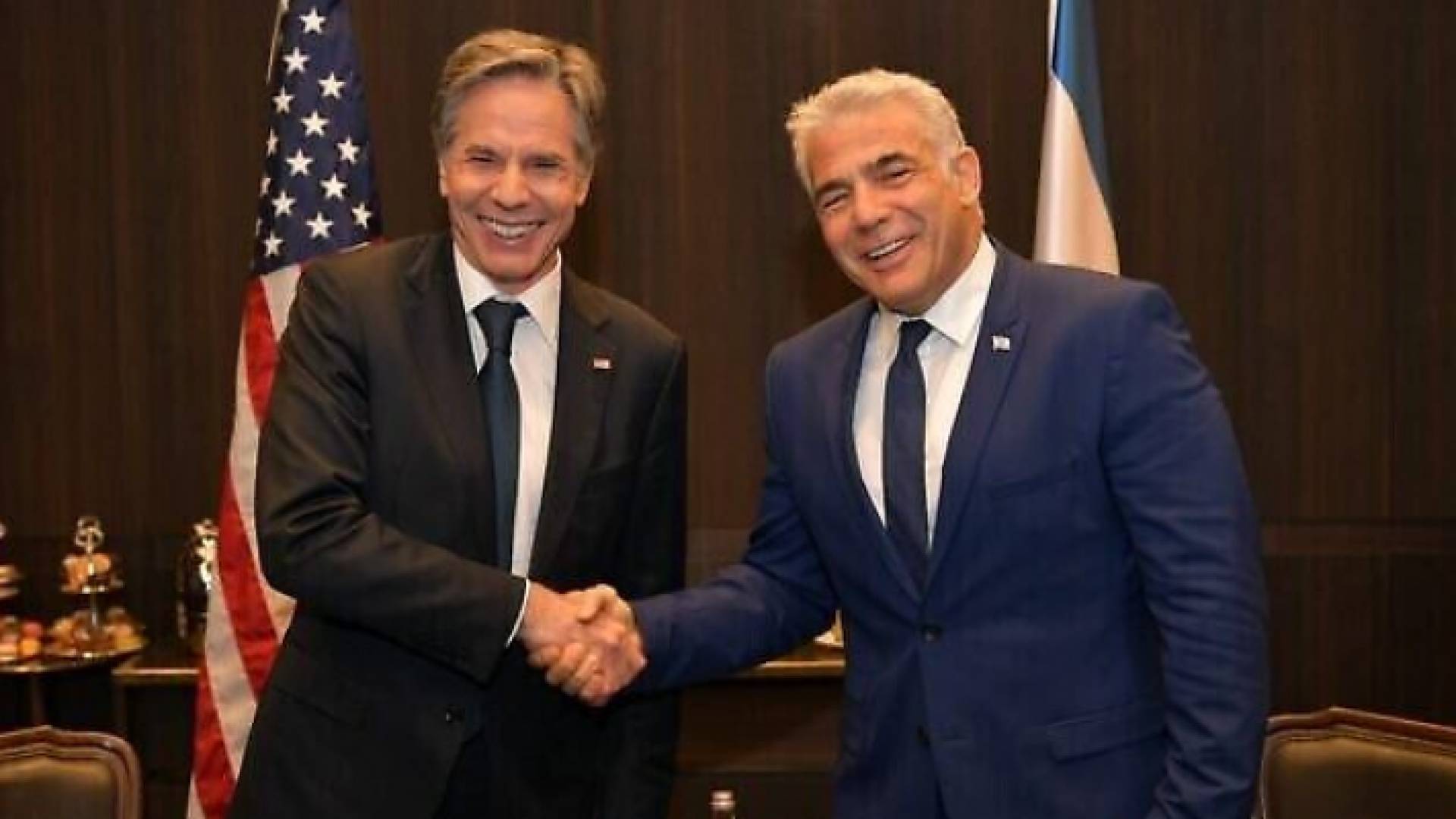 يائير لبيد و أنتوني بلينكن