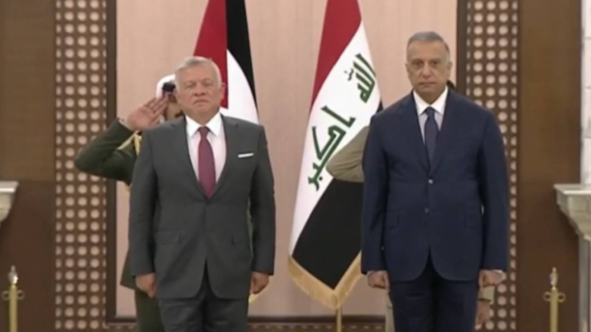 الملك و رئيس الوزراء العراقي