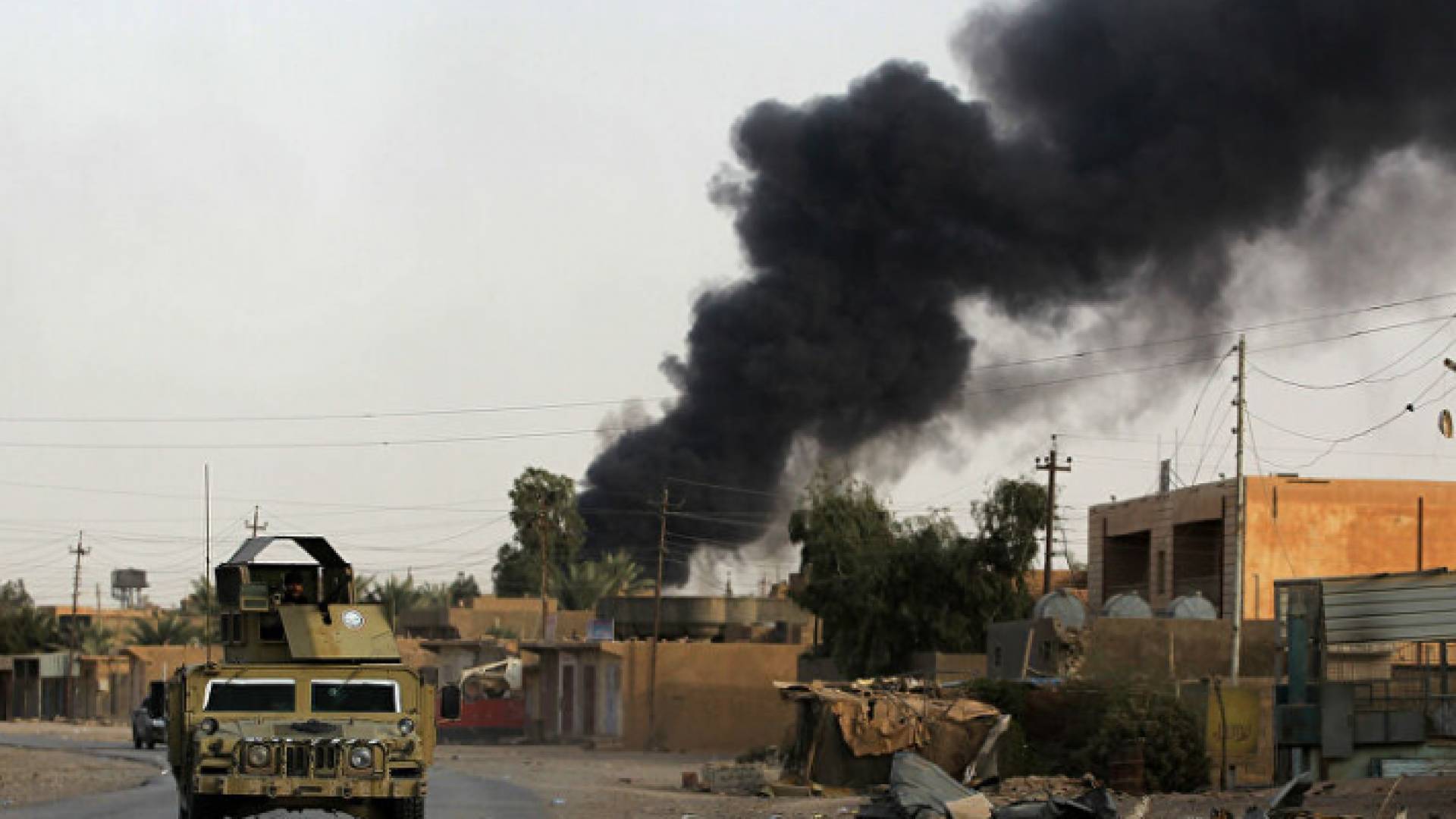 جرحى بقصف أمريكي لصفوف الحشد الشعبي بالعراق