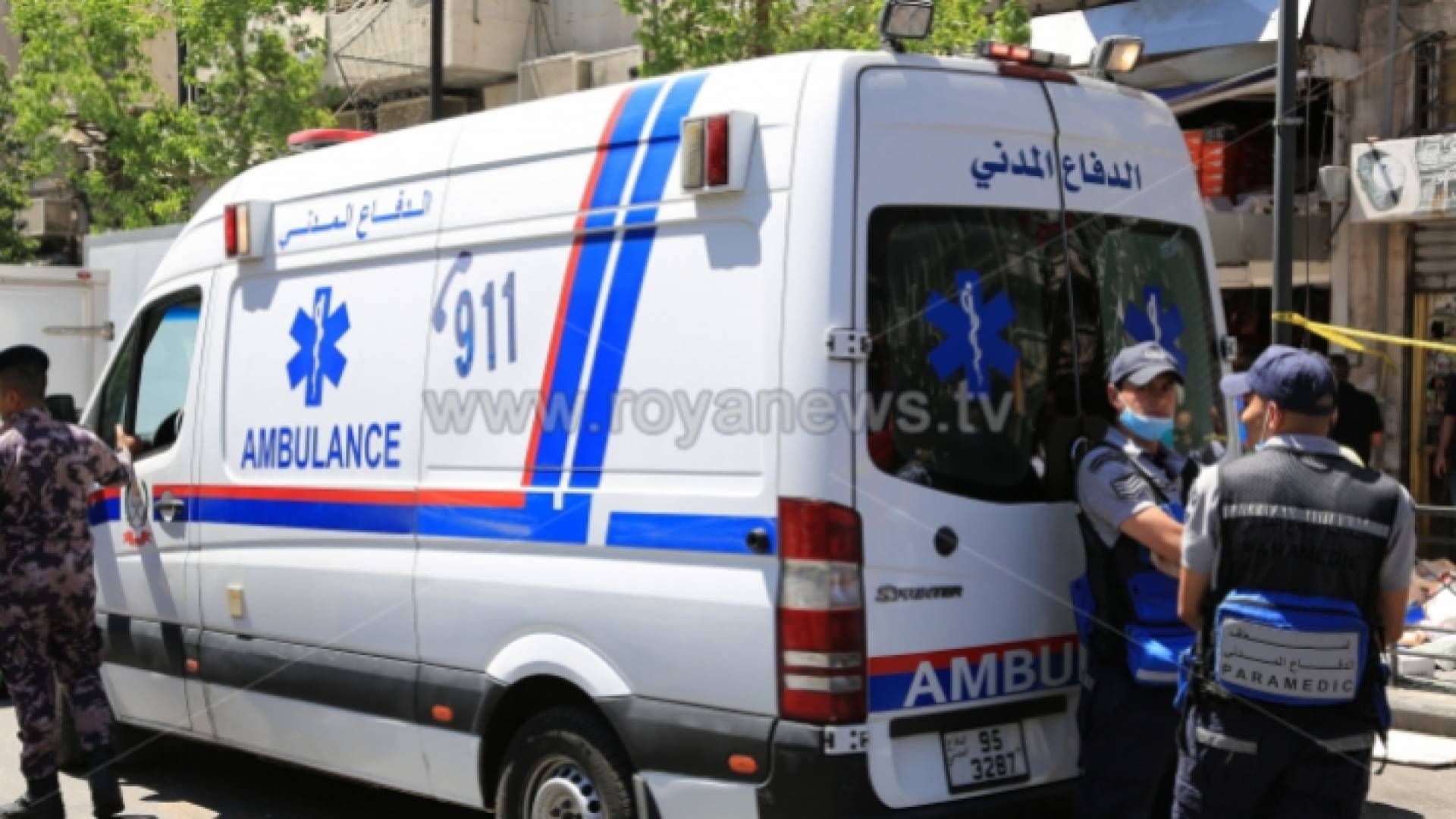 كوادر الاسعاف في مديرية الدفاع المدني - ارشيفية