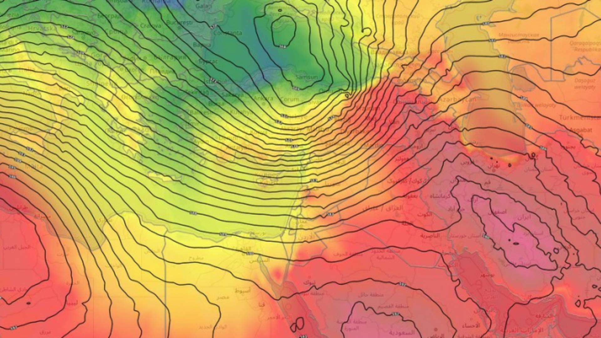 تراجع مؤقت على تأثير الكتلة الهوائية الحارة نسبيا