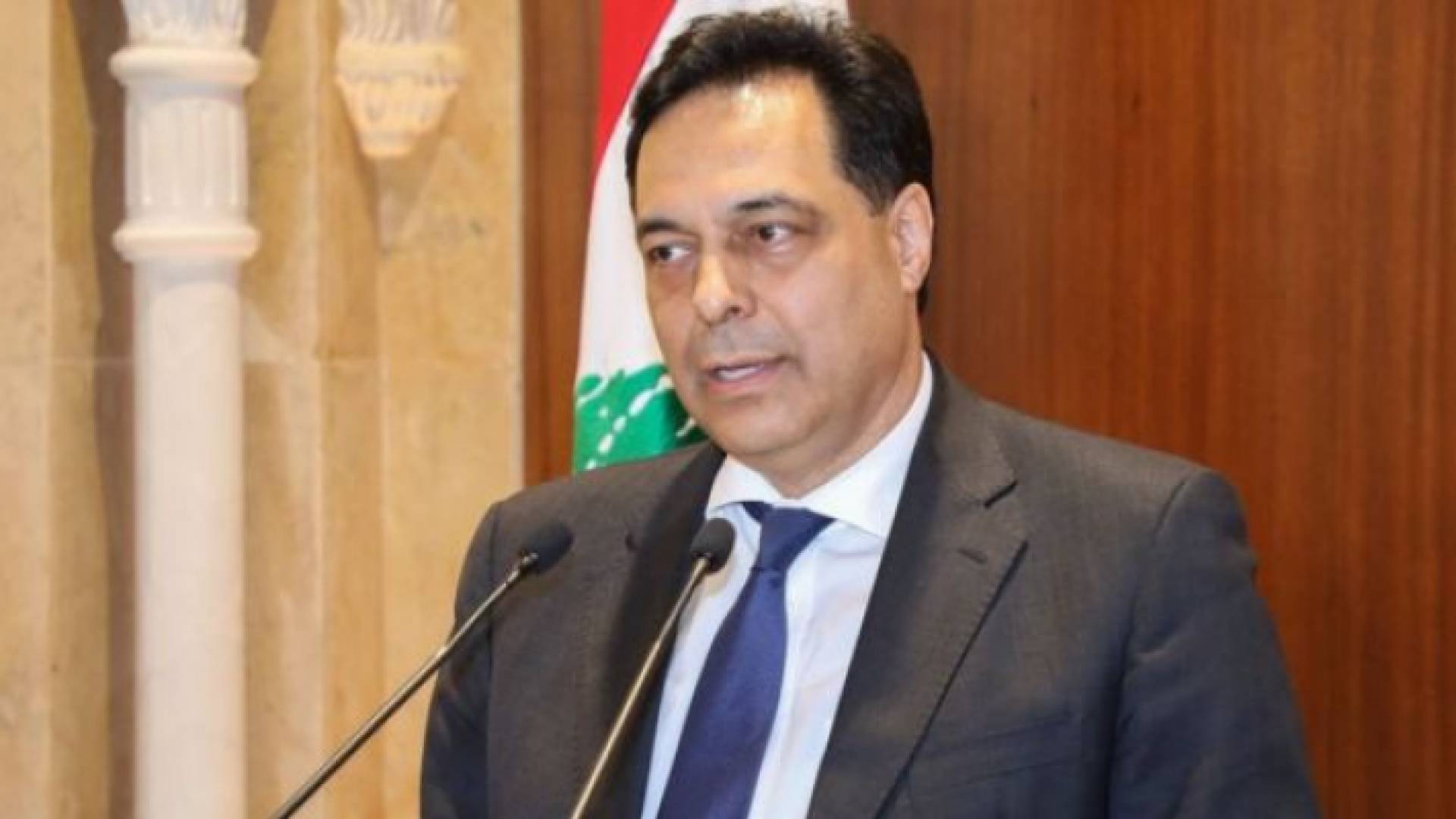 رئيس حكومة تصريف الاعمال في لبنان حسان دياب