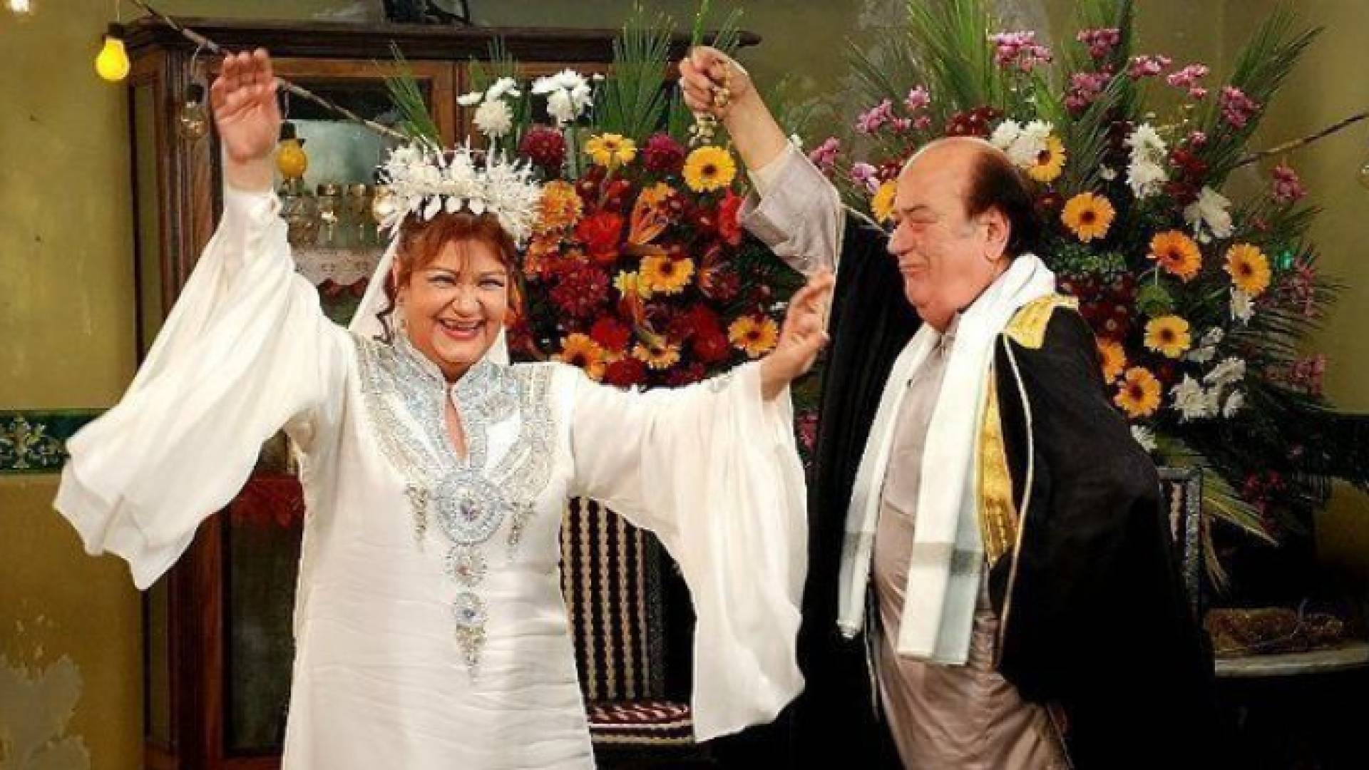 الفنانة المصرية ميمي جمال والراحل حسن حسني