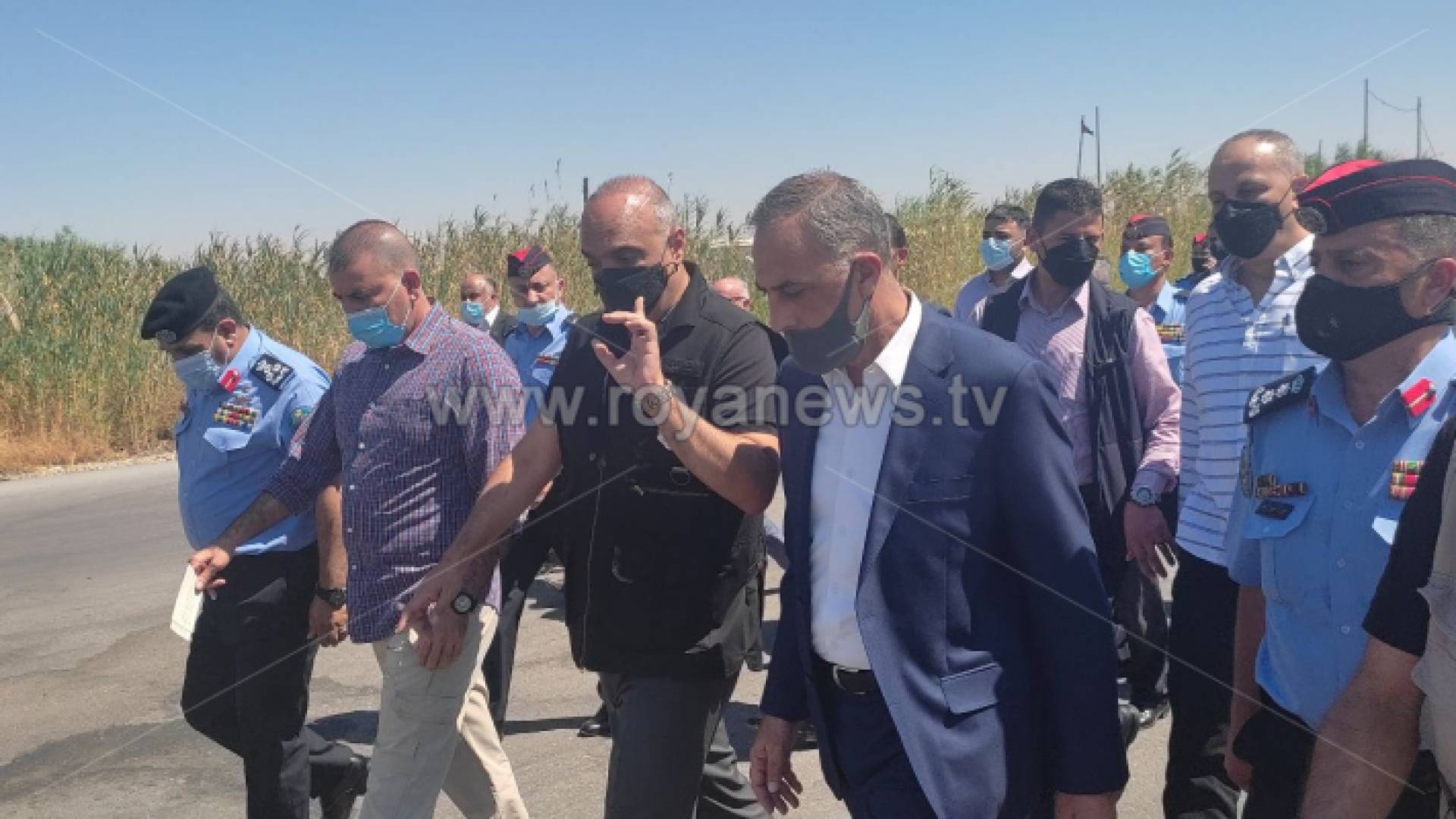 من زيارة رئيس الوزراء إلى مدينة الحسن الصناعية في إربد