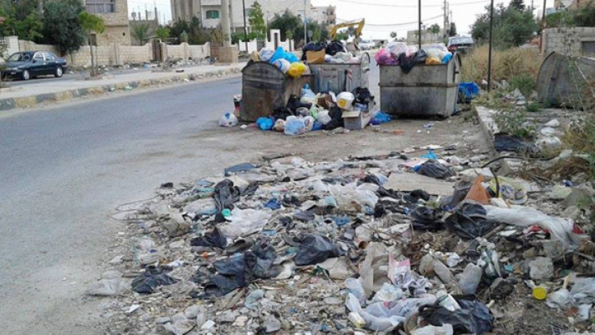 تراكم النفايات في اربد - ارشيفية